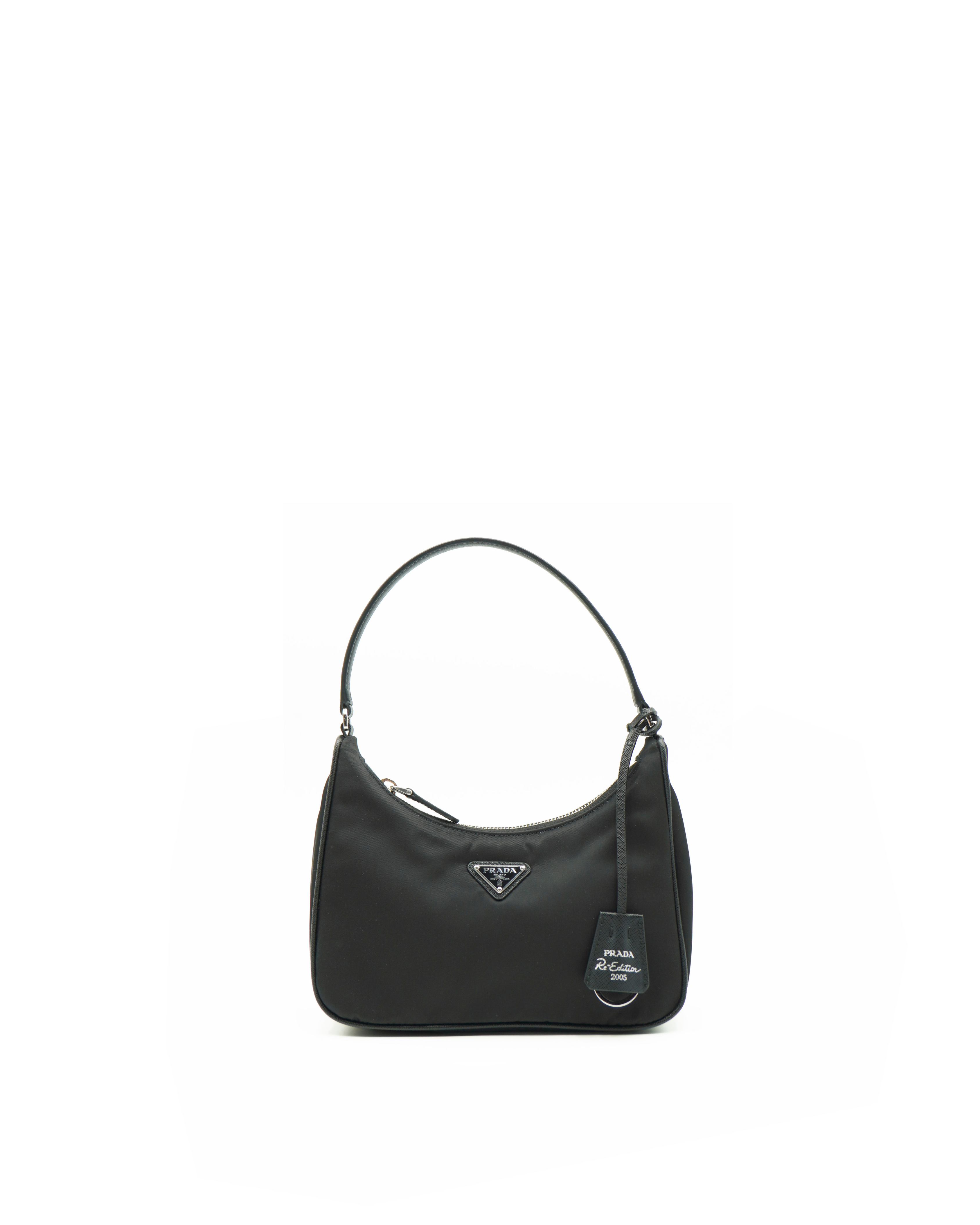 Borsa Prada Re-Edition 2005 in nylon nero autentica pre-owned