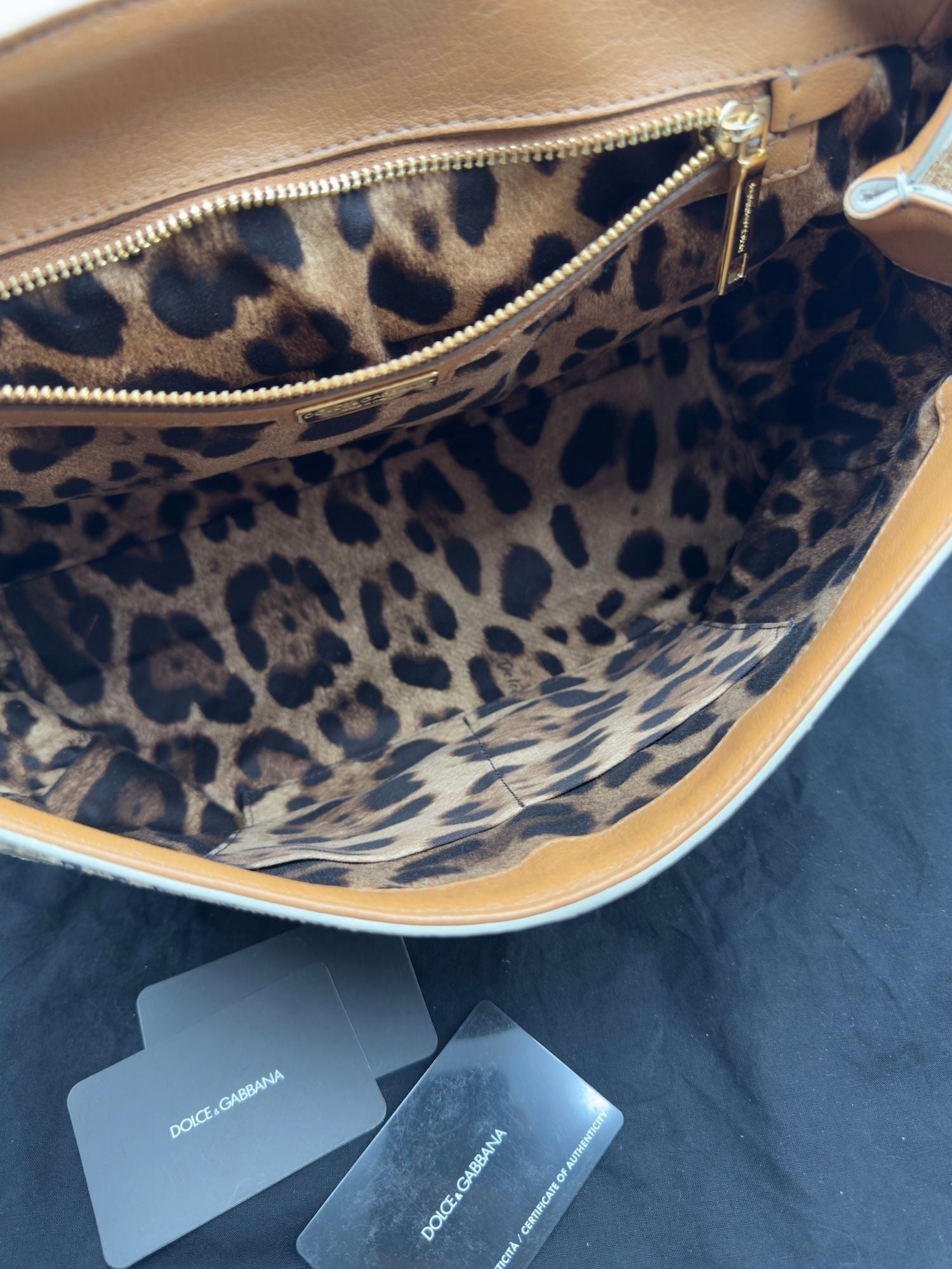 Dolce&Gabbana Raffia and Python Bag