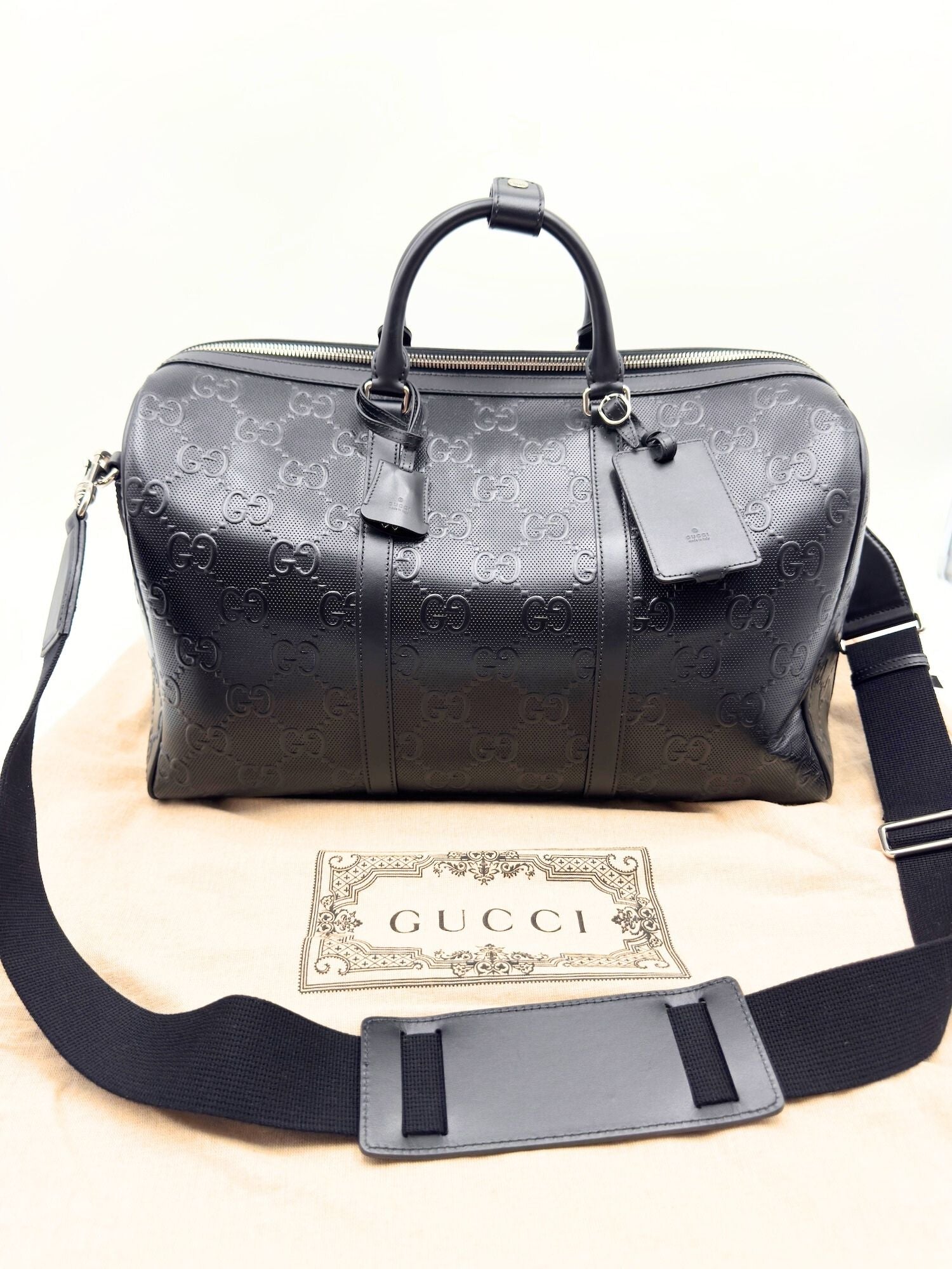 Gucci Men's / Women's Jumbo GG 45 cm Duffel Bag