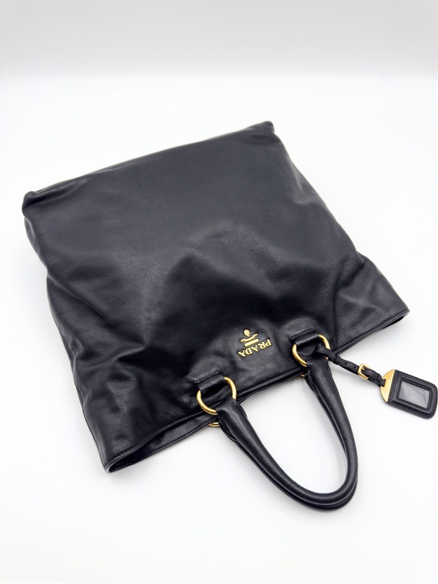 Prada Borsa Shopping pelle nera