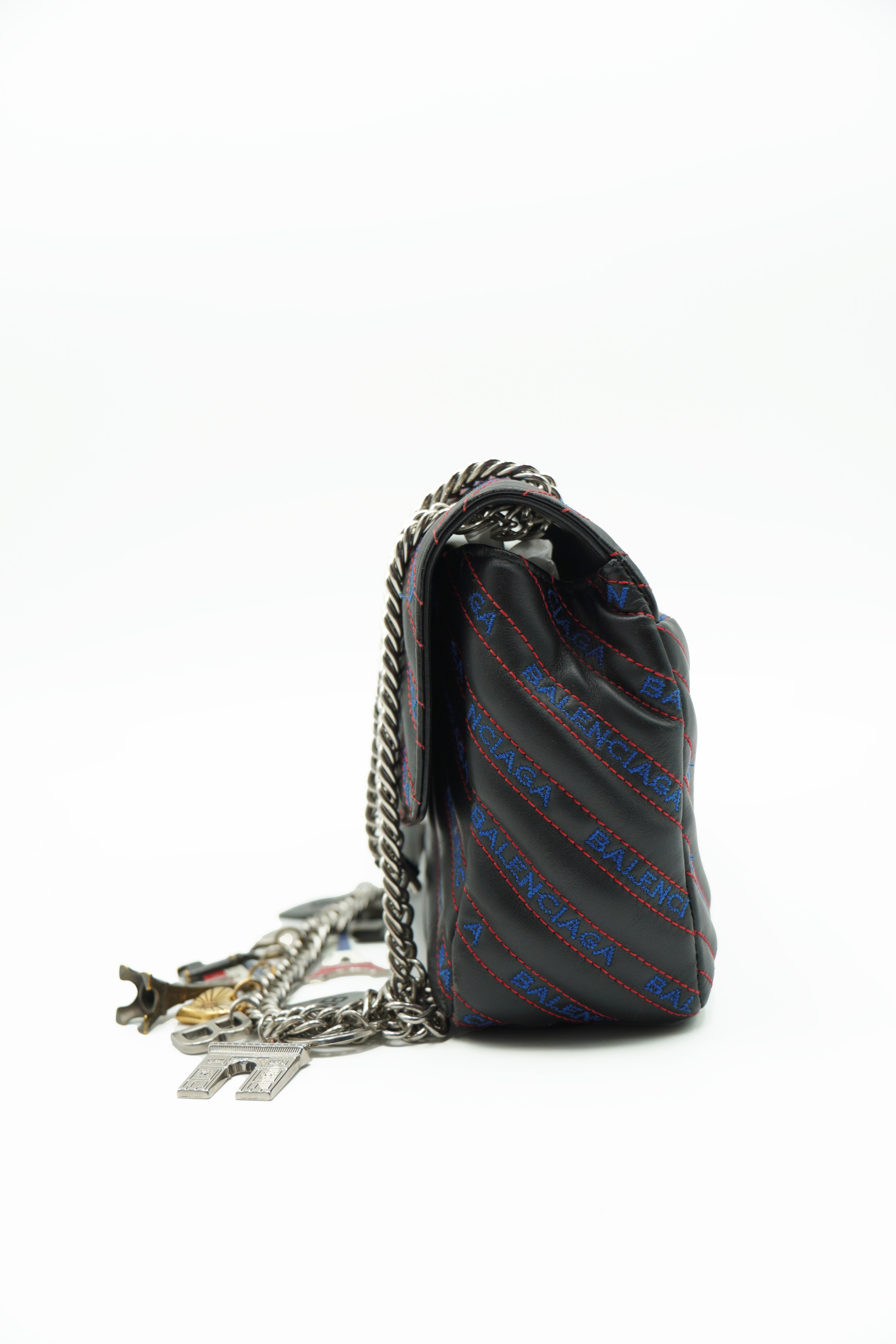 Balenciaga Borsa Tracolla Charms Paris Matelassé