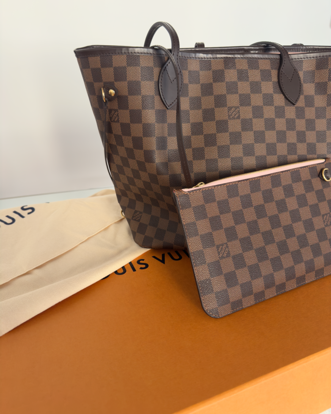 Louis Vuitton Borsa Neverfull MM Damier Ébène - Usata autentica