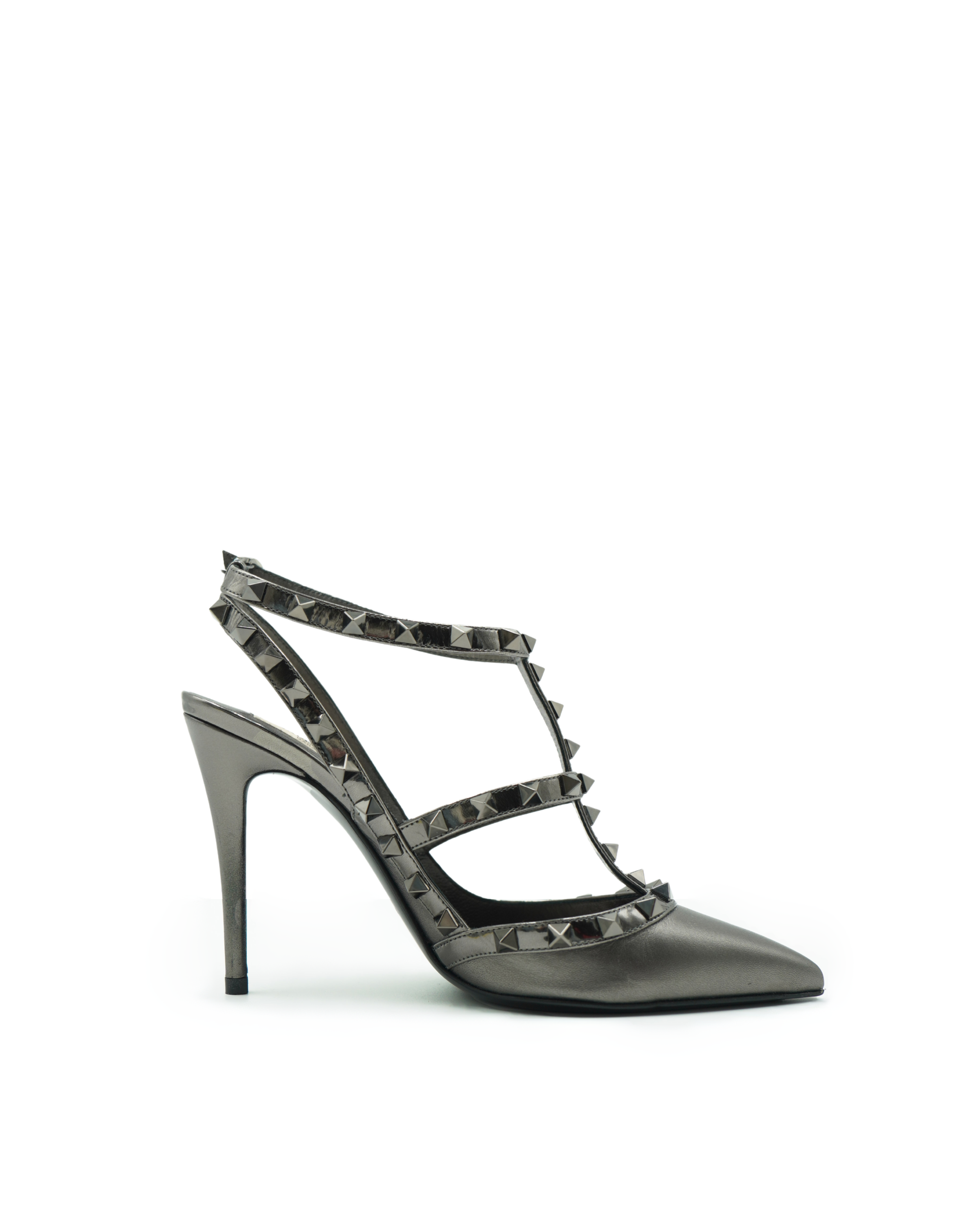 Décolleté Rockstud Con Cinturini E Borchie In Tono 100 mm