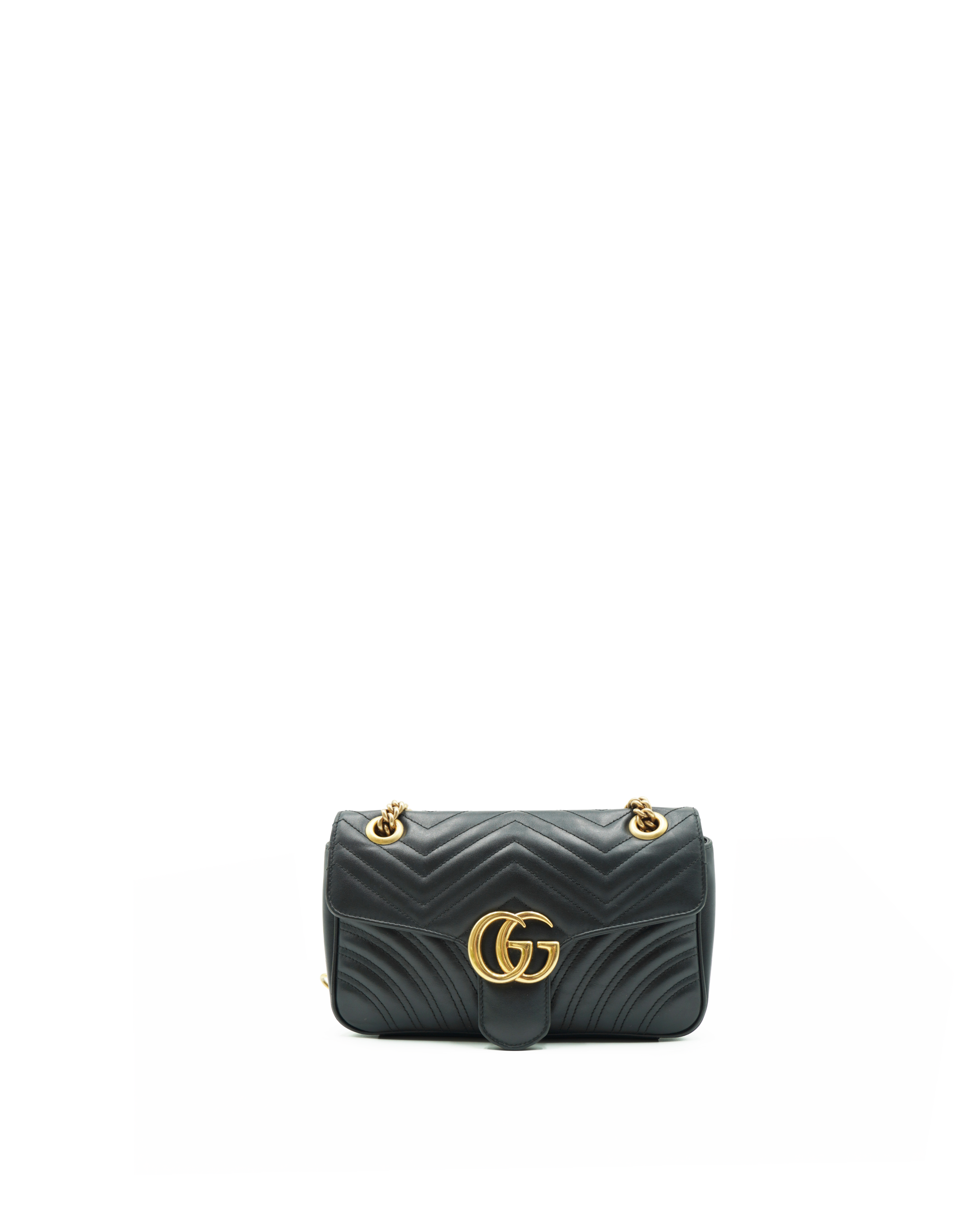 Gucci Borsa Marmont Media Pelle Nero - Usato Autentico