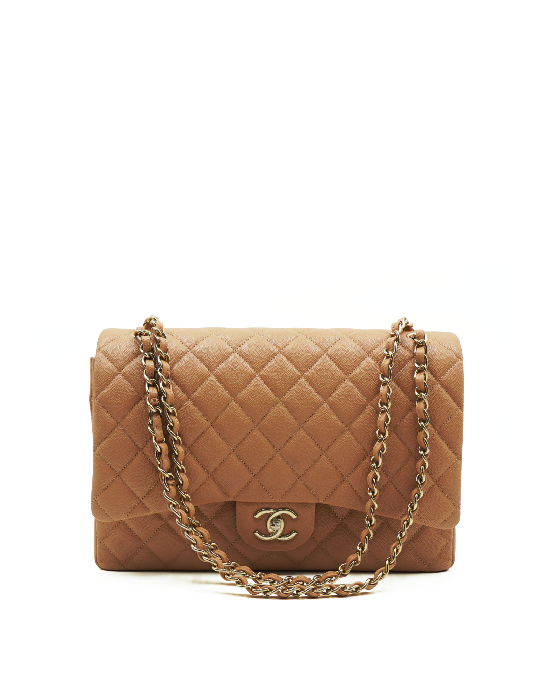 Chanel Borsa Timeless Classica Biscuit Caviar Nuova