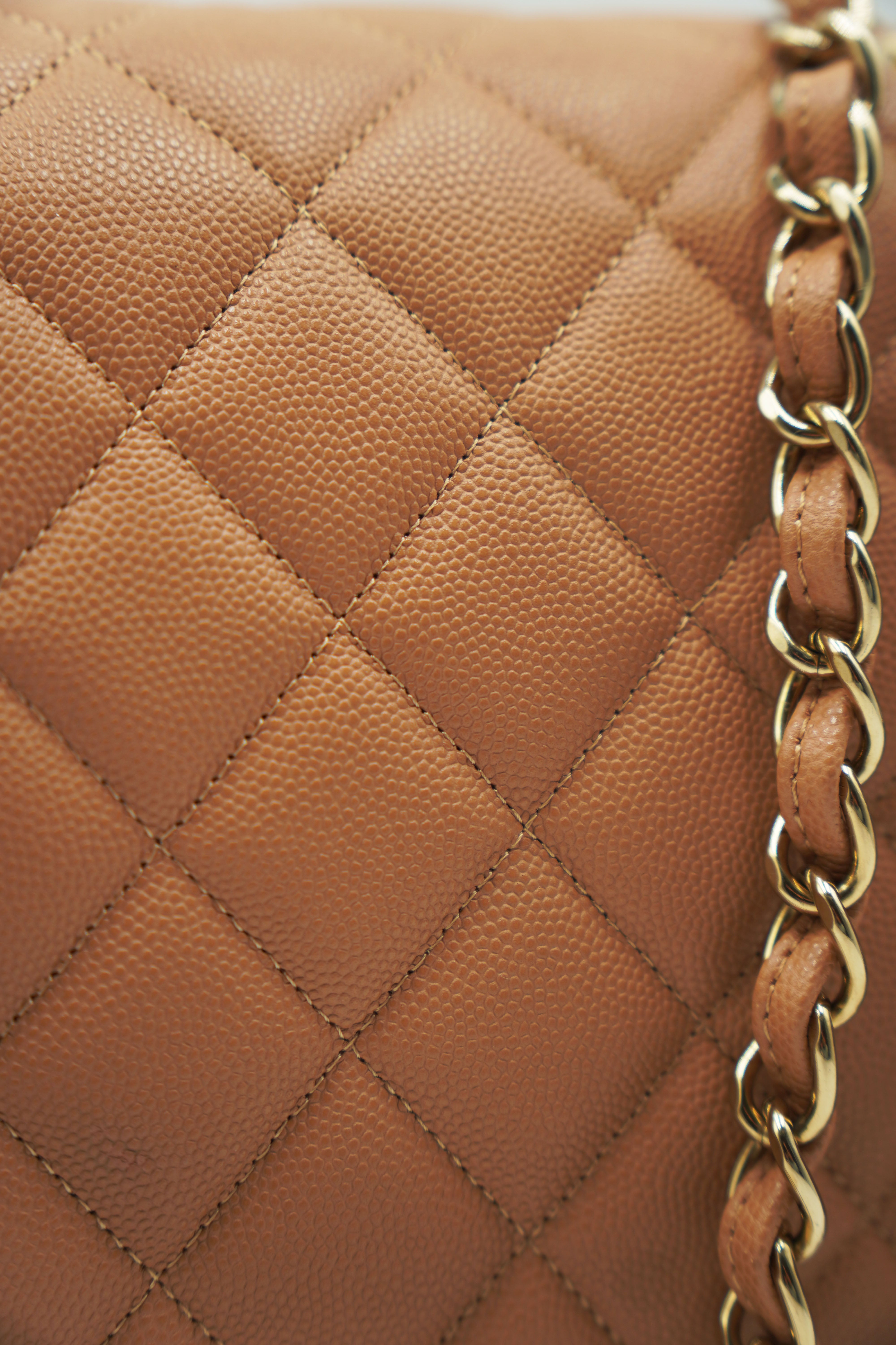 Chanel Borsa Timeless Classica Biscuit Caviar Nuova