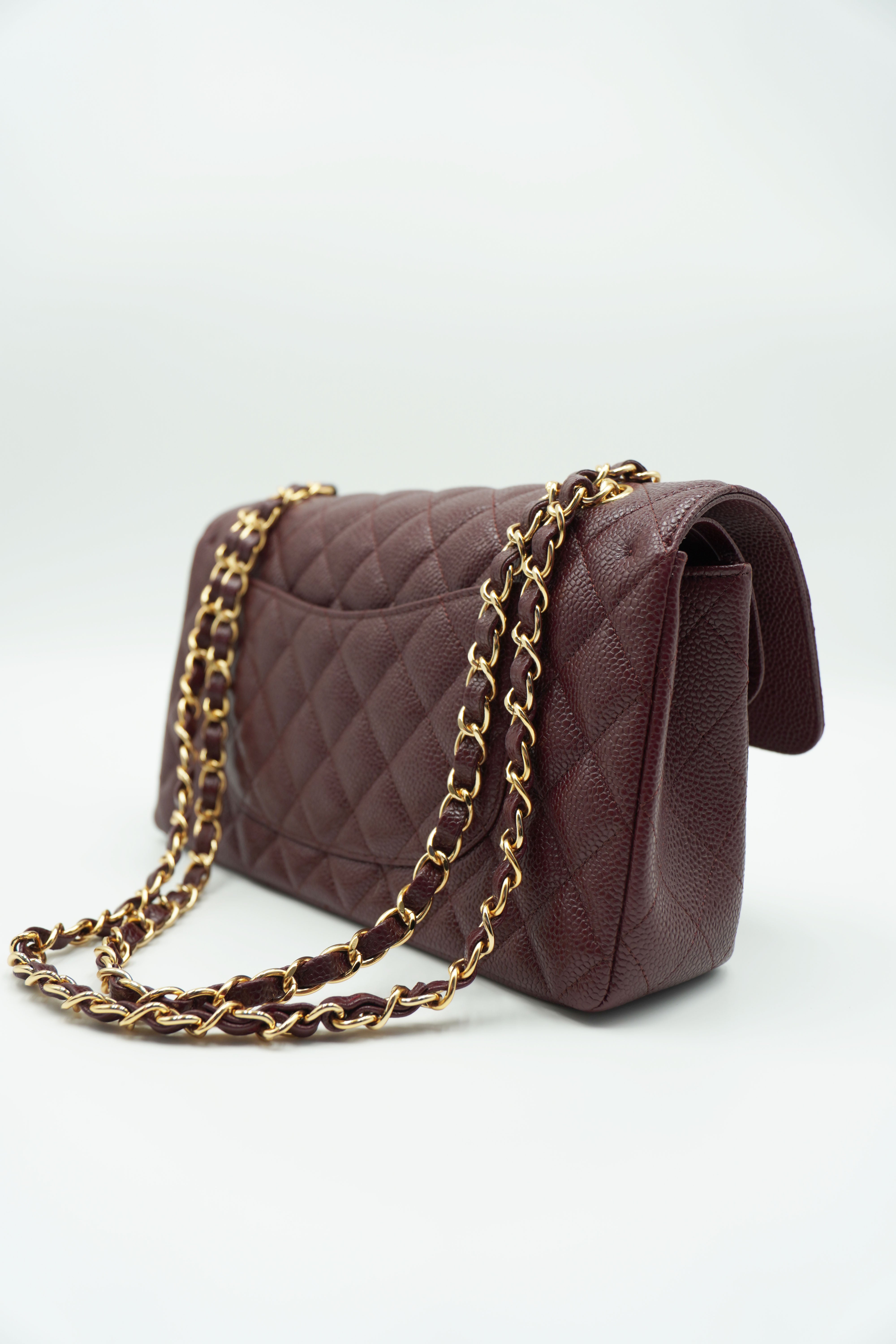 Chanel Timeless Caviar Medium Burgundy Bag