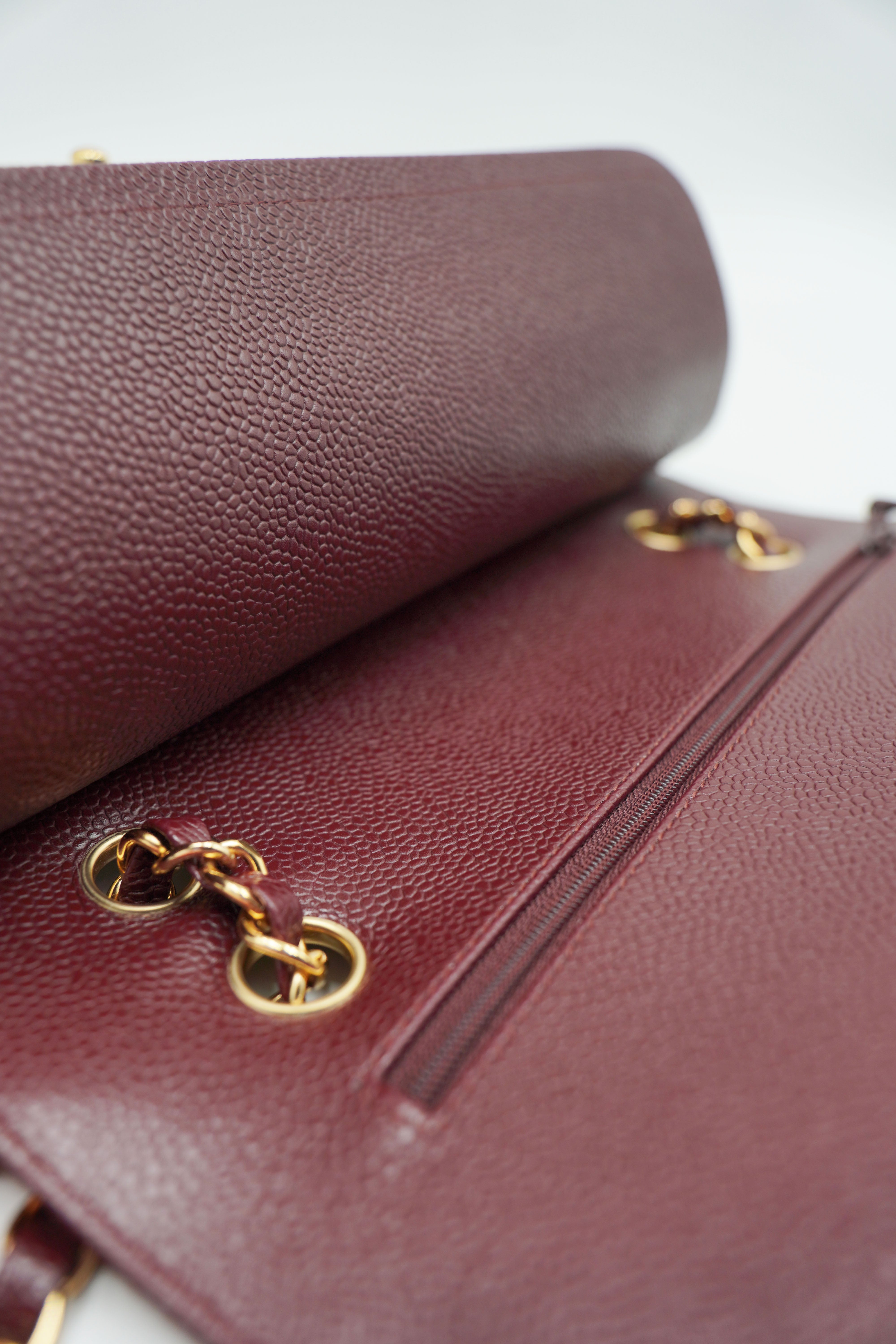 Chanel Timeless Caviar Medium Burgundy Bag