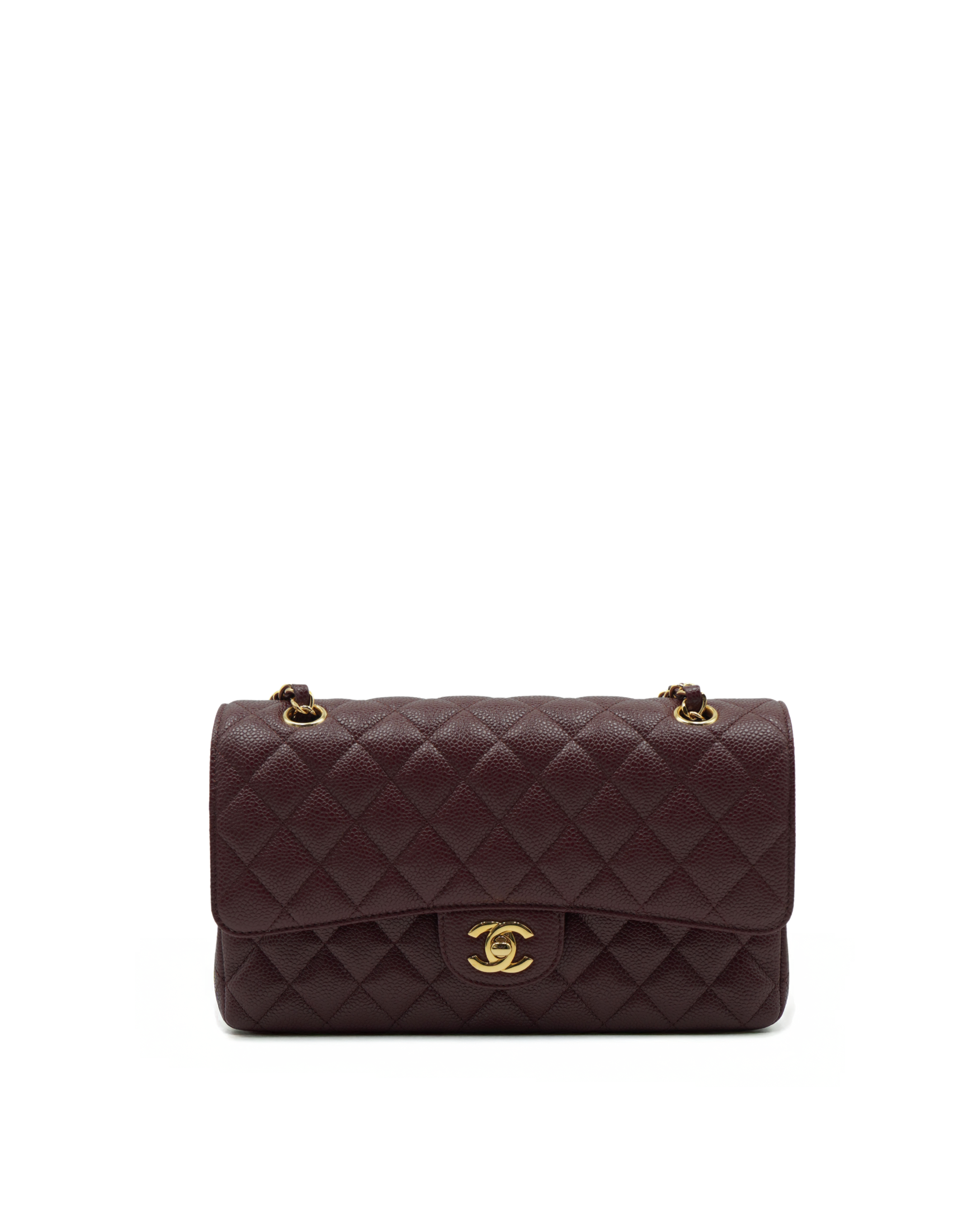 Chanel Borsa Timeless Caviar Medium Burgundi