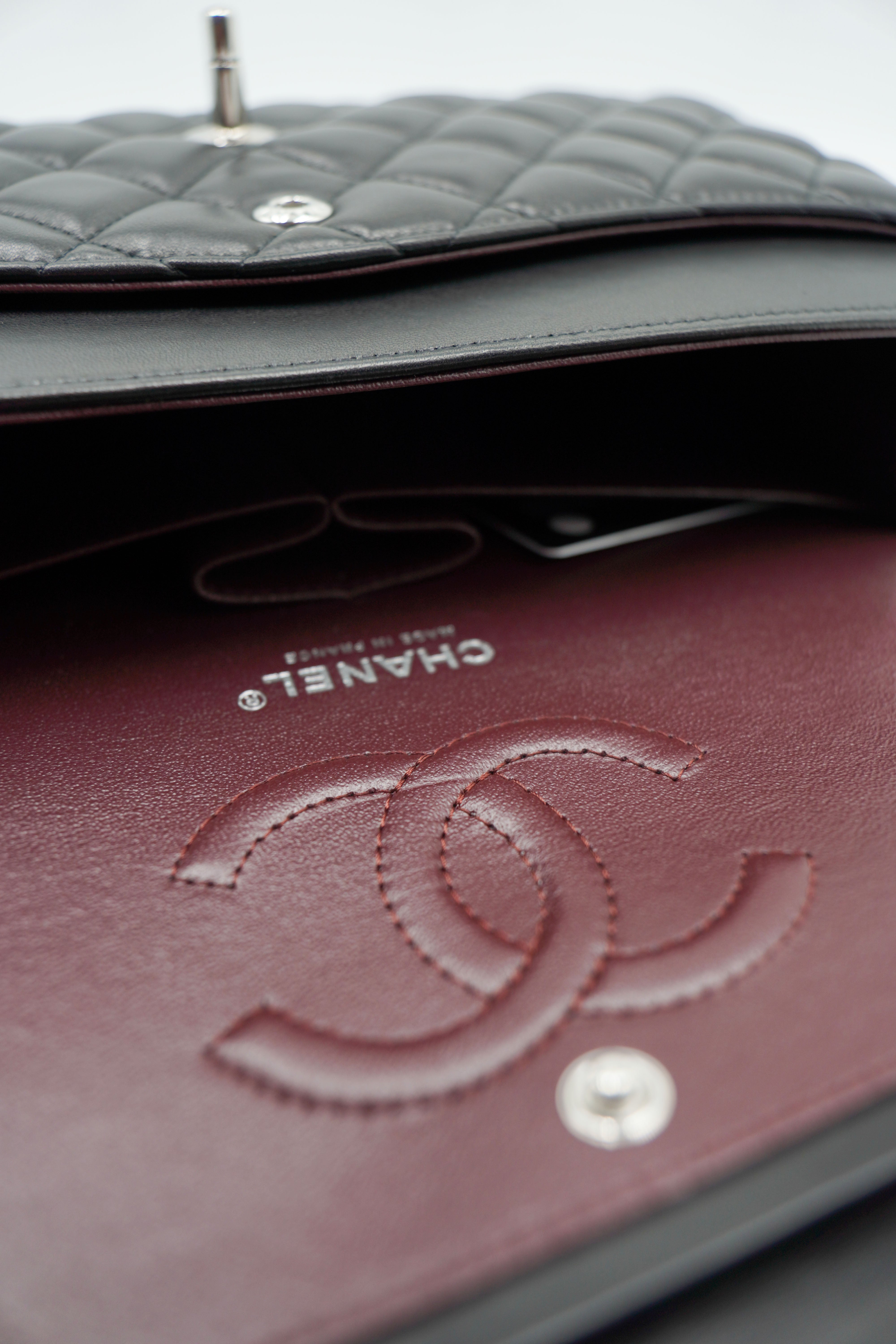 Chanel Borsa Timeless Lambskin Medium Nero