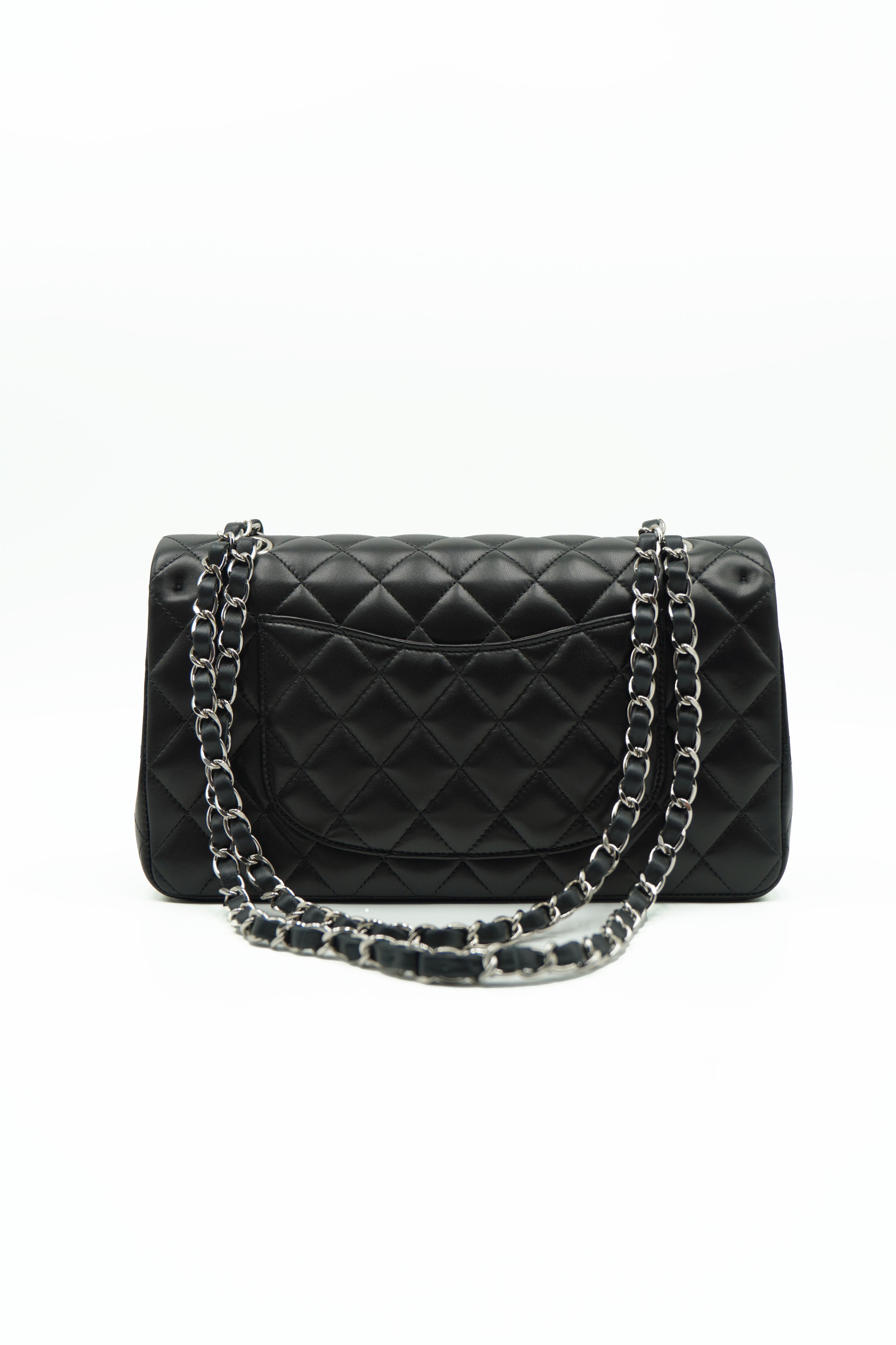 Bolso Chanel Timeless de piel de cordero clásico negro - Usado auténtico