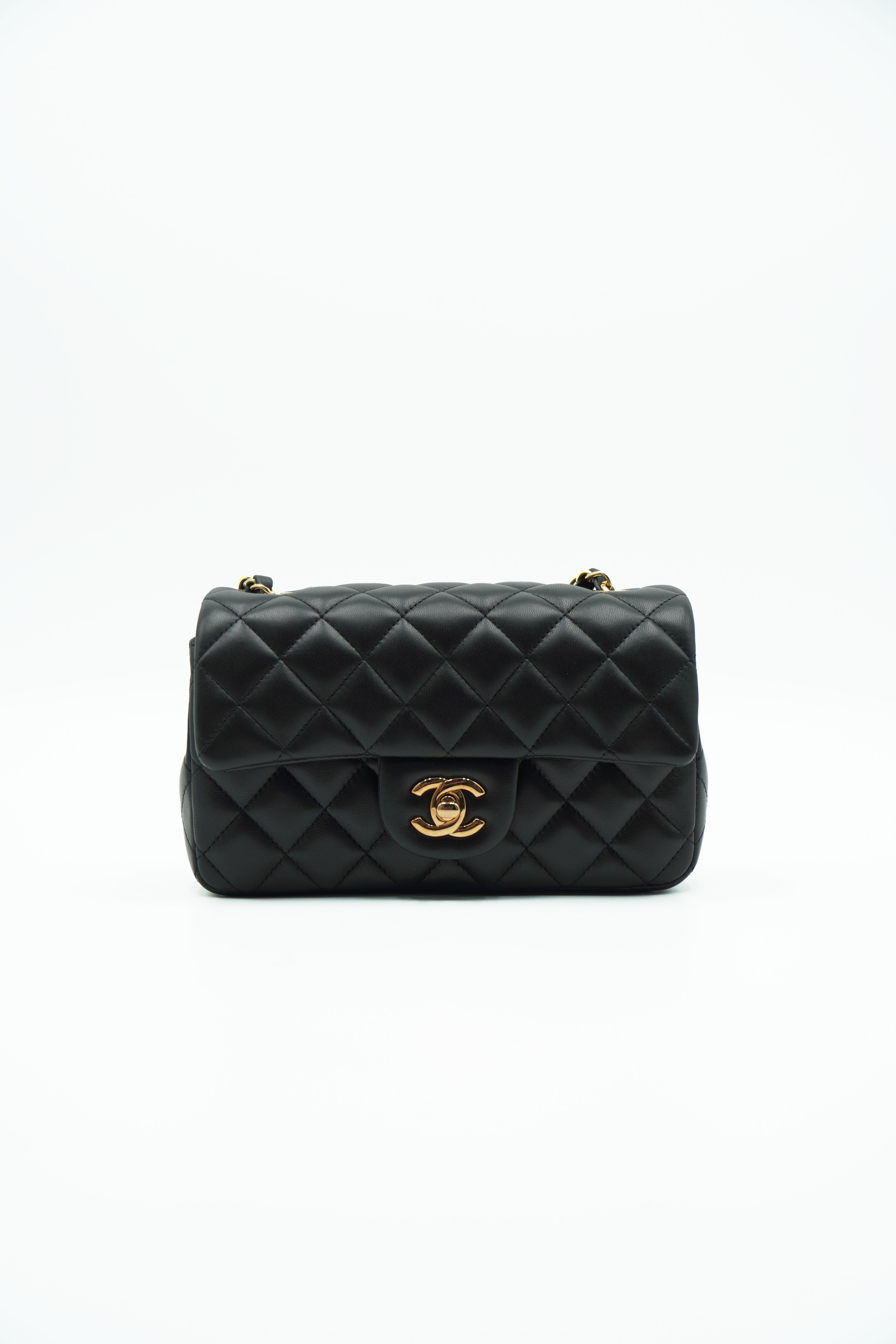 Chanel Borsa Classic Timeless Mini Flap Lambiskin Nero