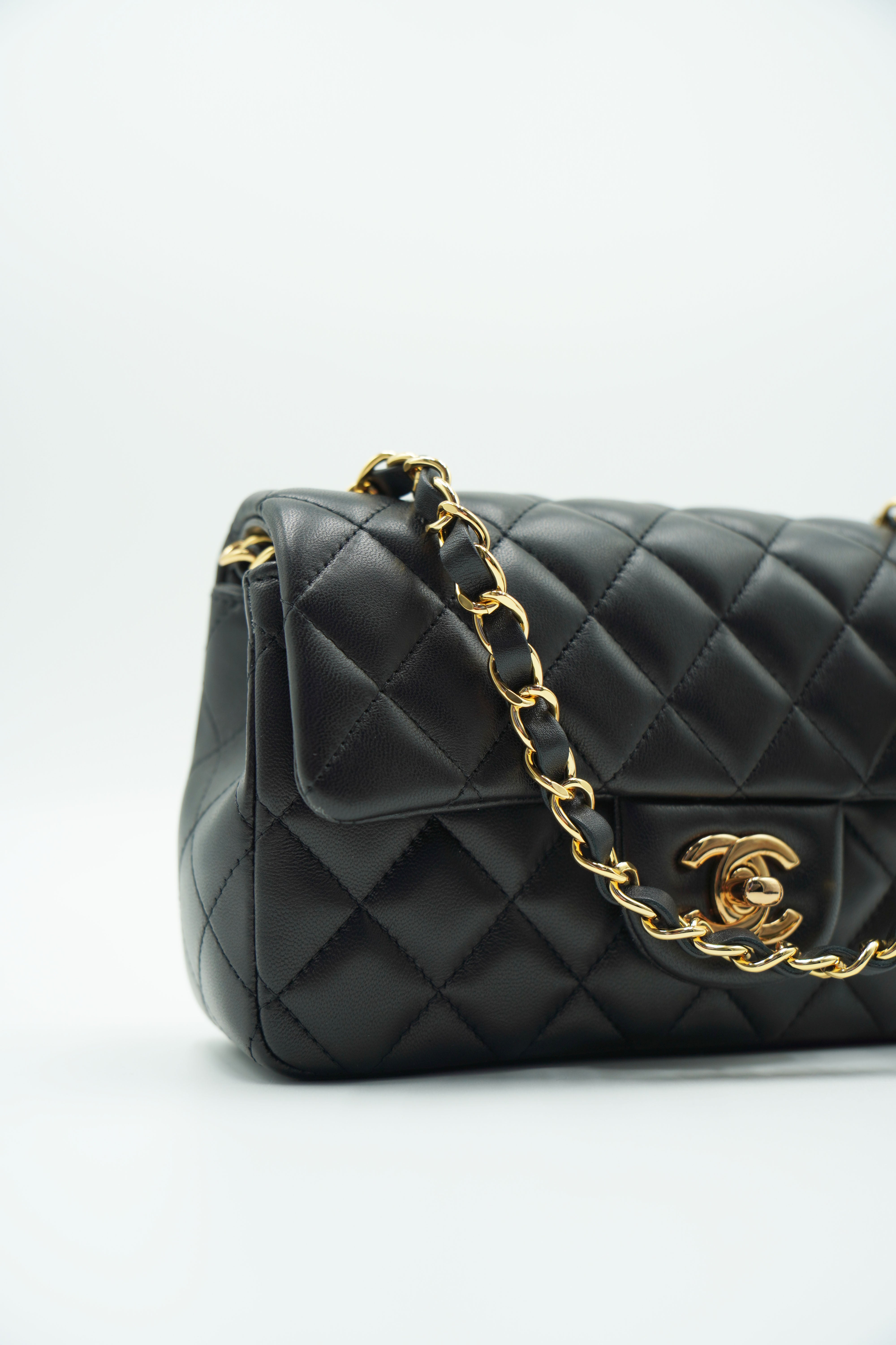 Chanel Borsa Classic Timeless Mini Flap Lambiskin Nero