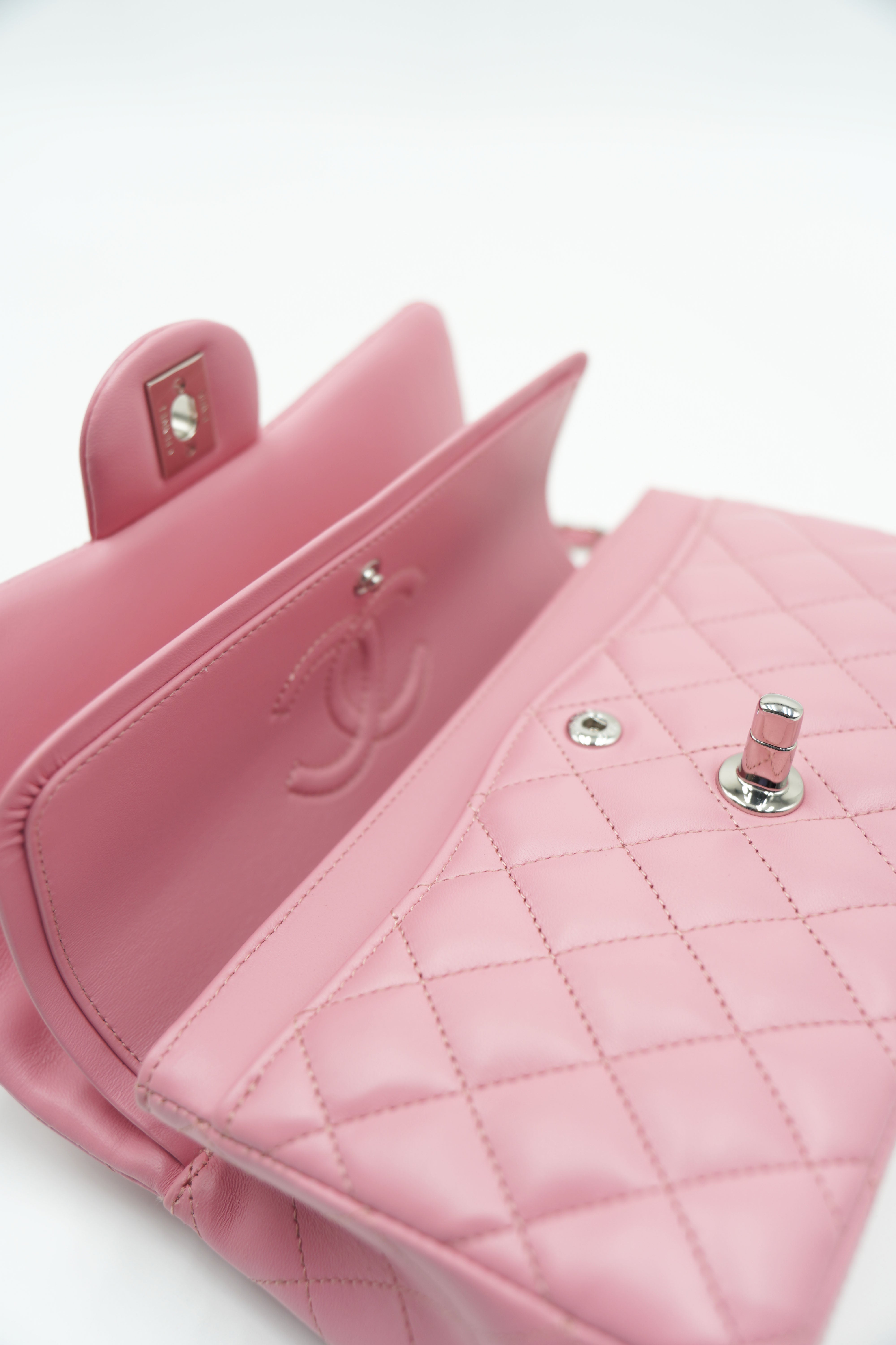 Chanel Borsa Timeless Lambskin Small Rosa