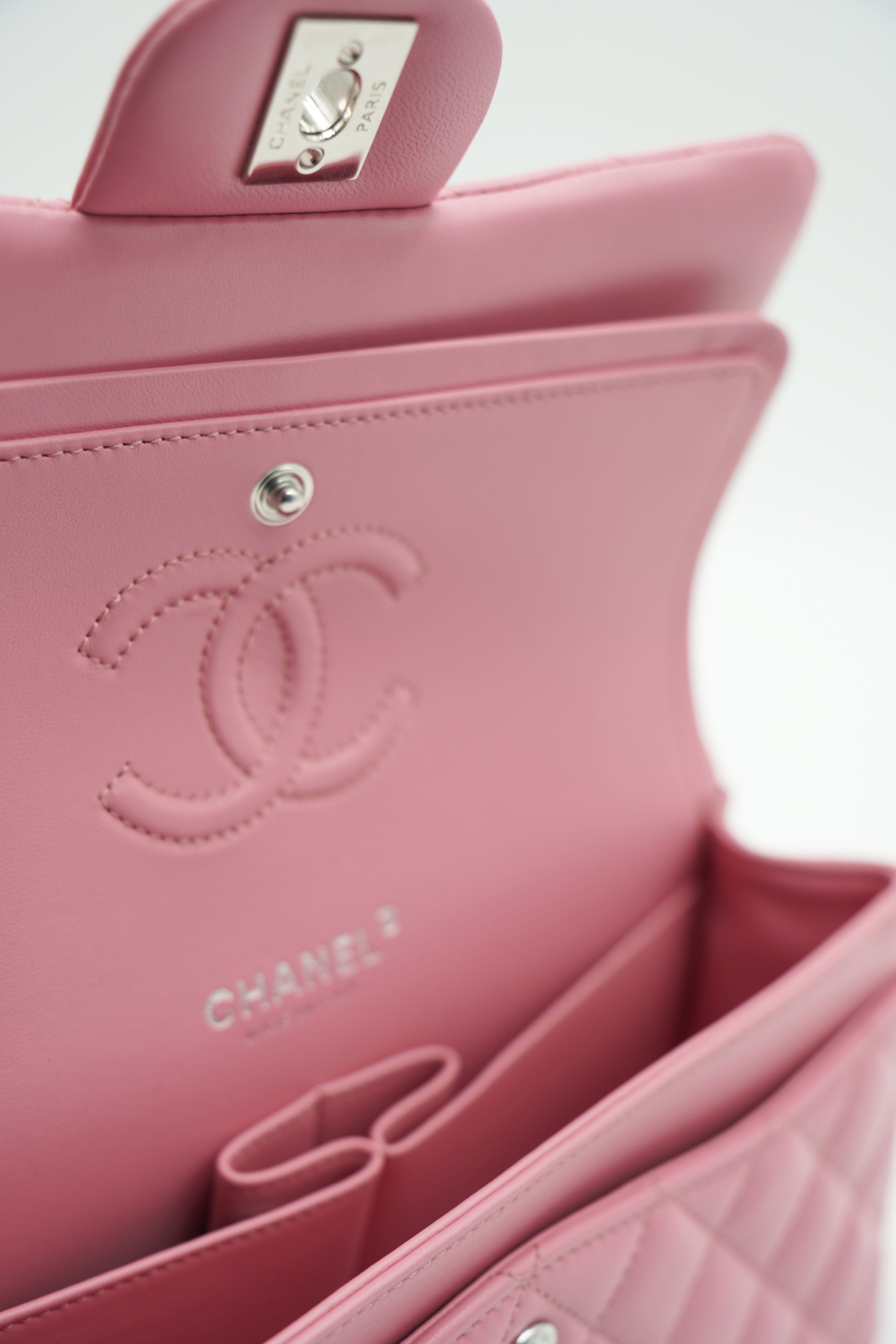 Chanel Borsa Timeless Lambskin Small Rosa