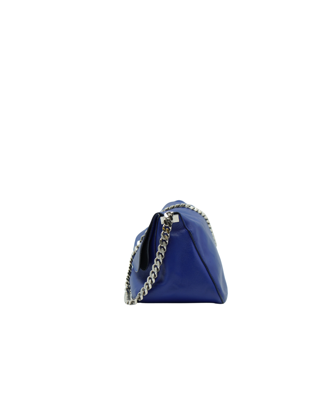 Celine Royal Blue Hobo Bag With Chain