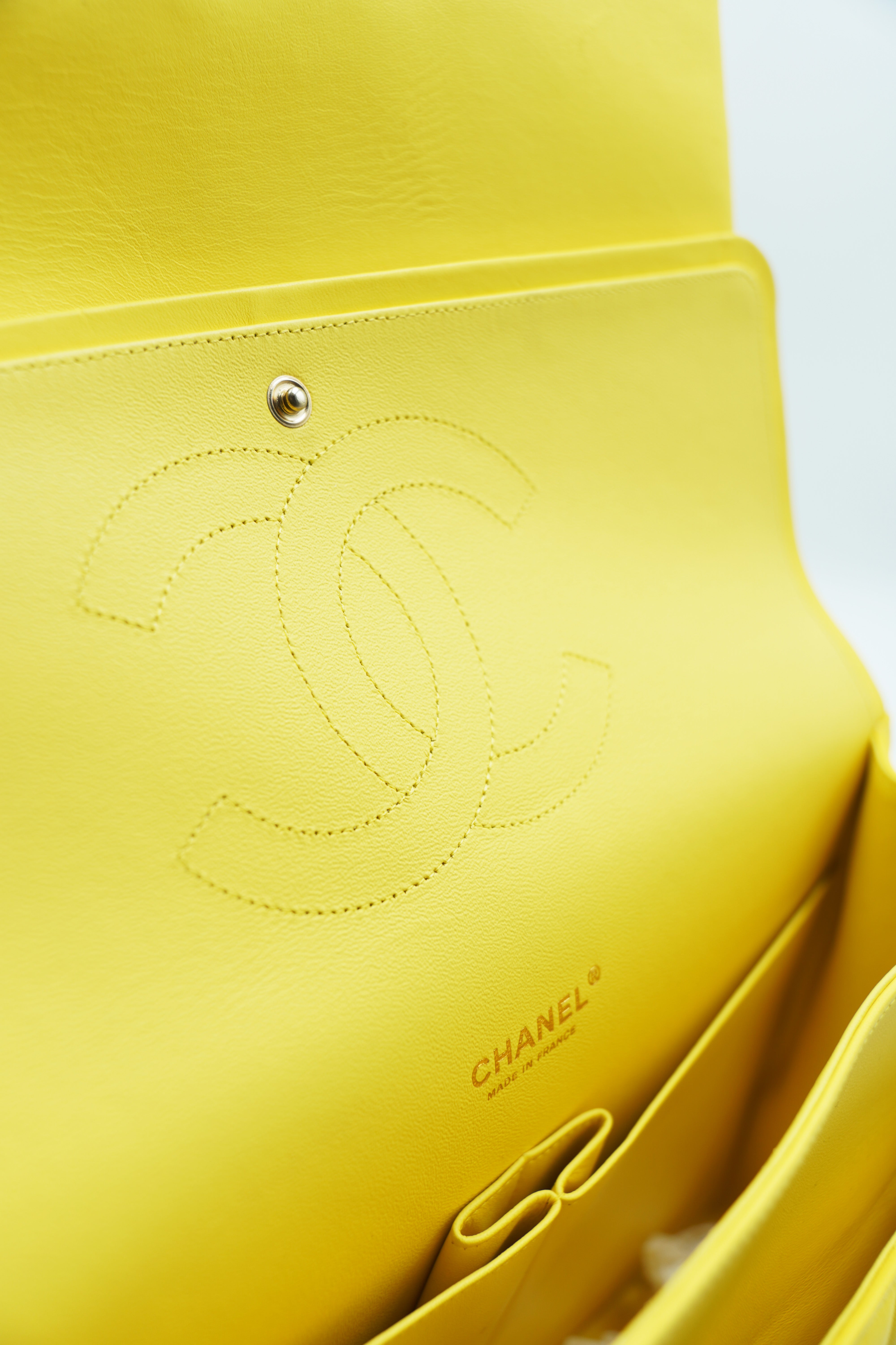 Chanel Timeless Classic Bag Yellow