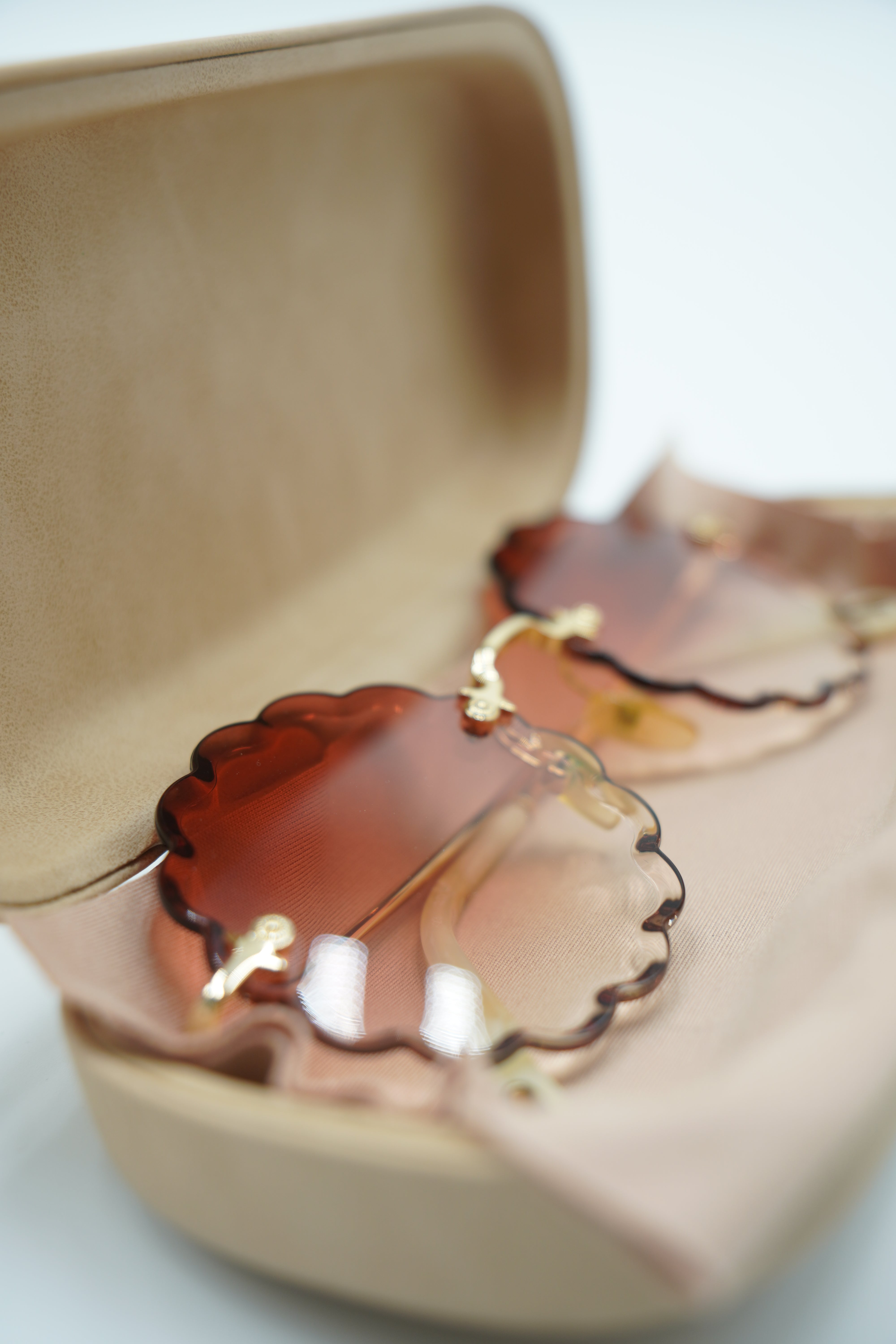 Gafas de sol Chloè Rosie sin montura de metal redondeado