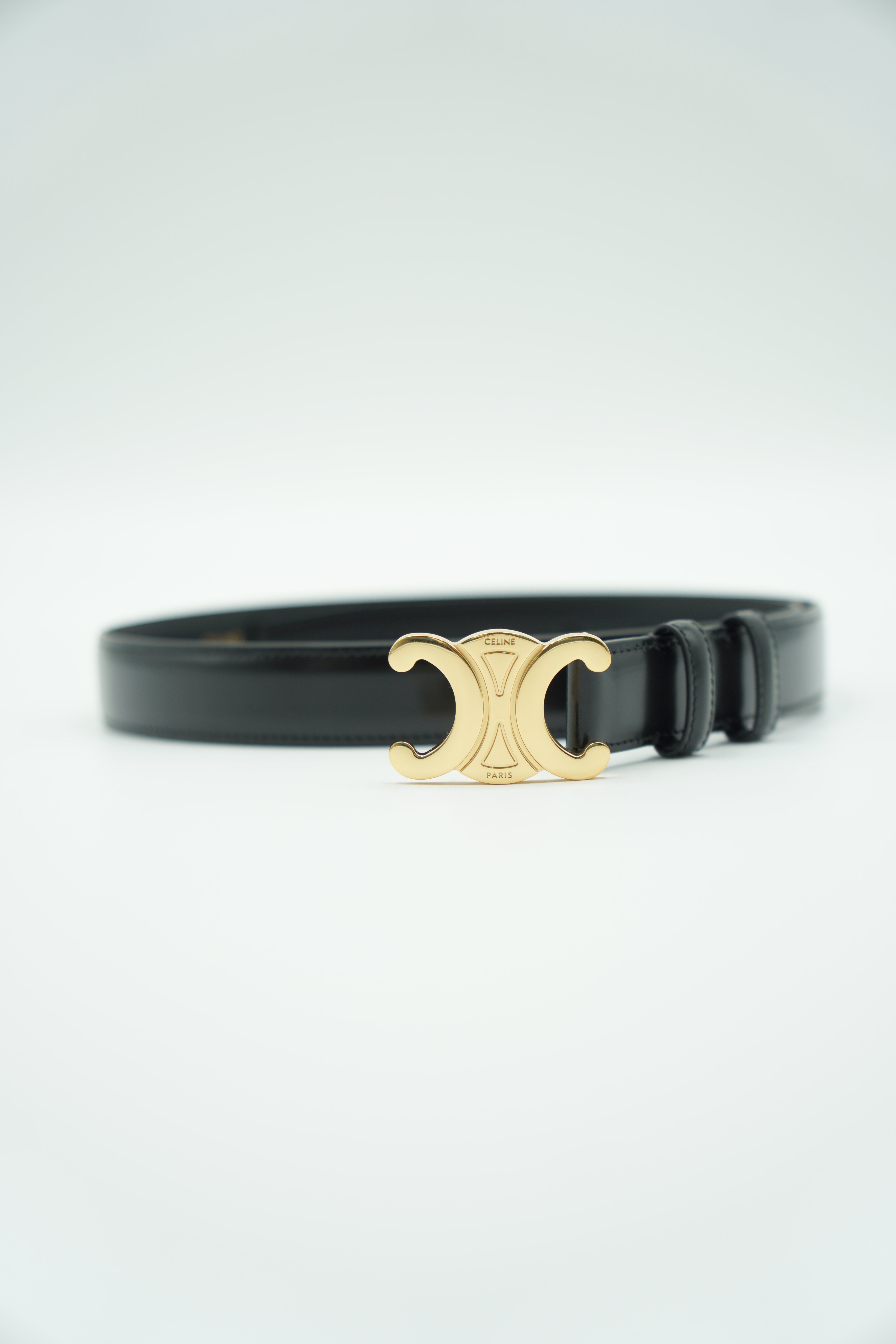 Celine Cintura Triomphe Pelle Nero
