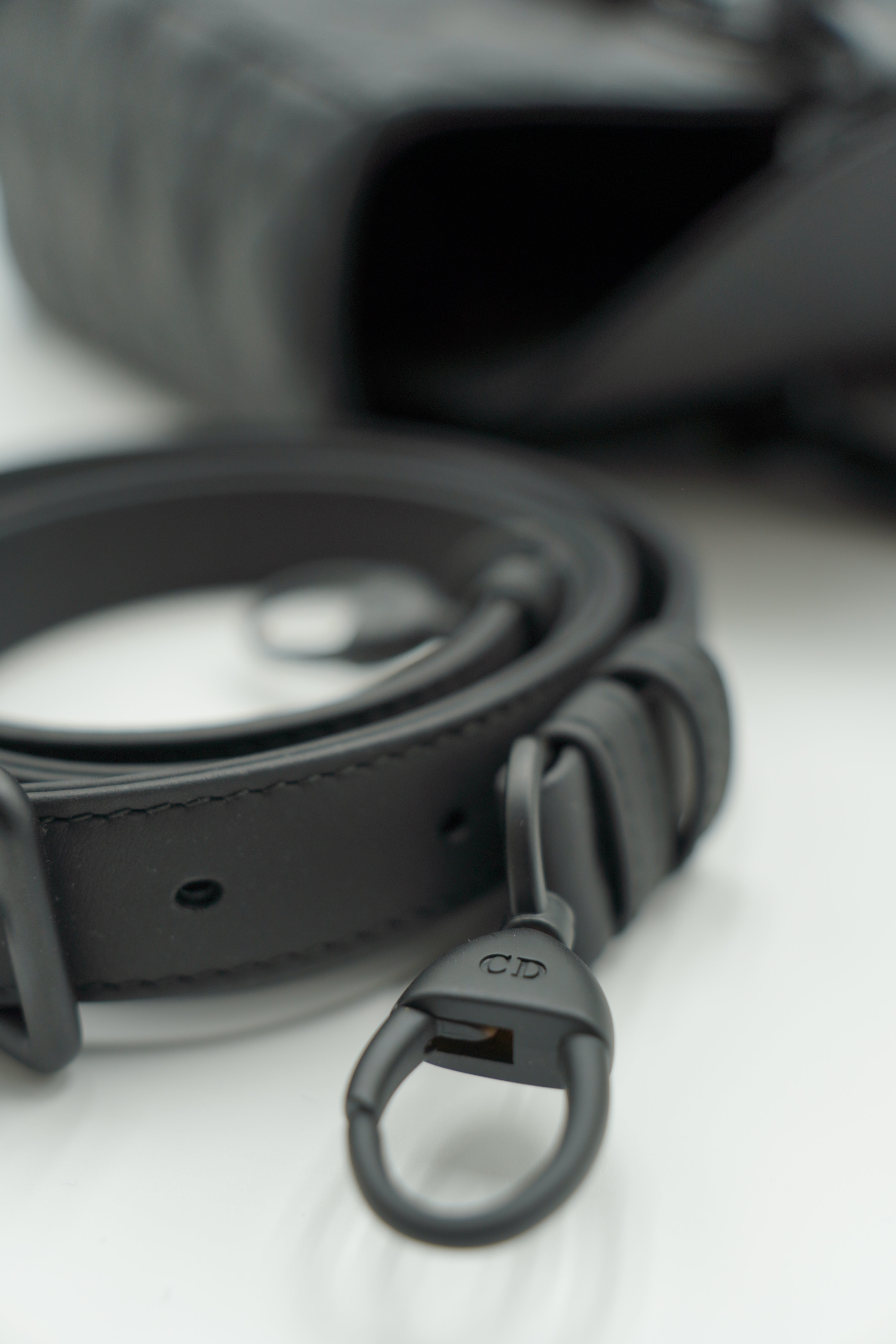 Dior Lady Dior Medium Ultra Matte Black Bag