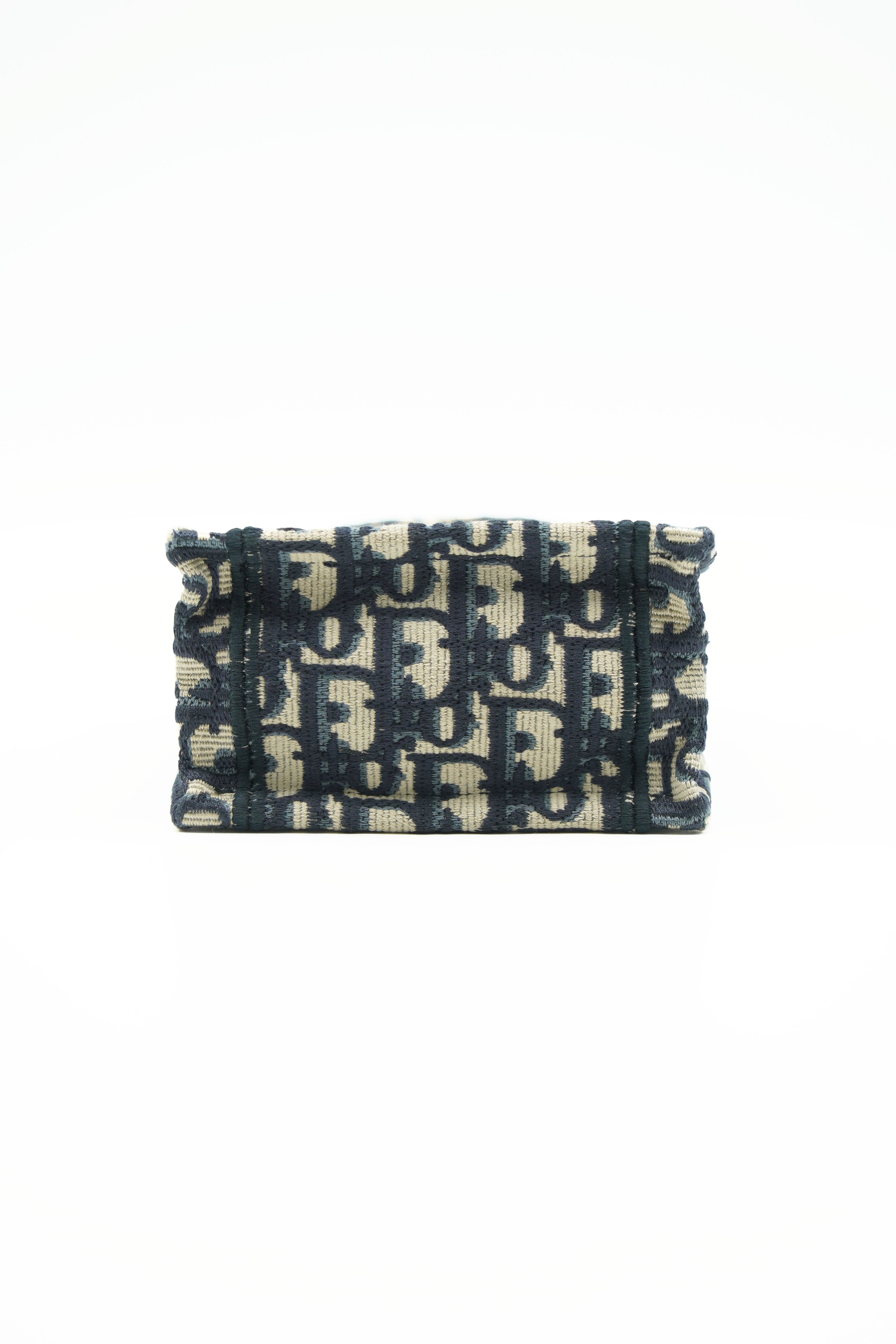 Dior Borsa Tracolla Oblique Mini Book Tote Blu