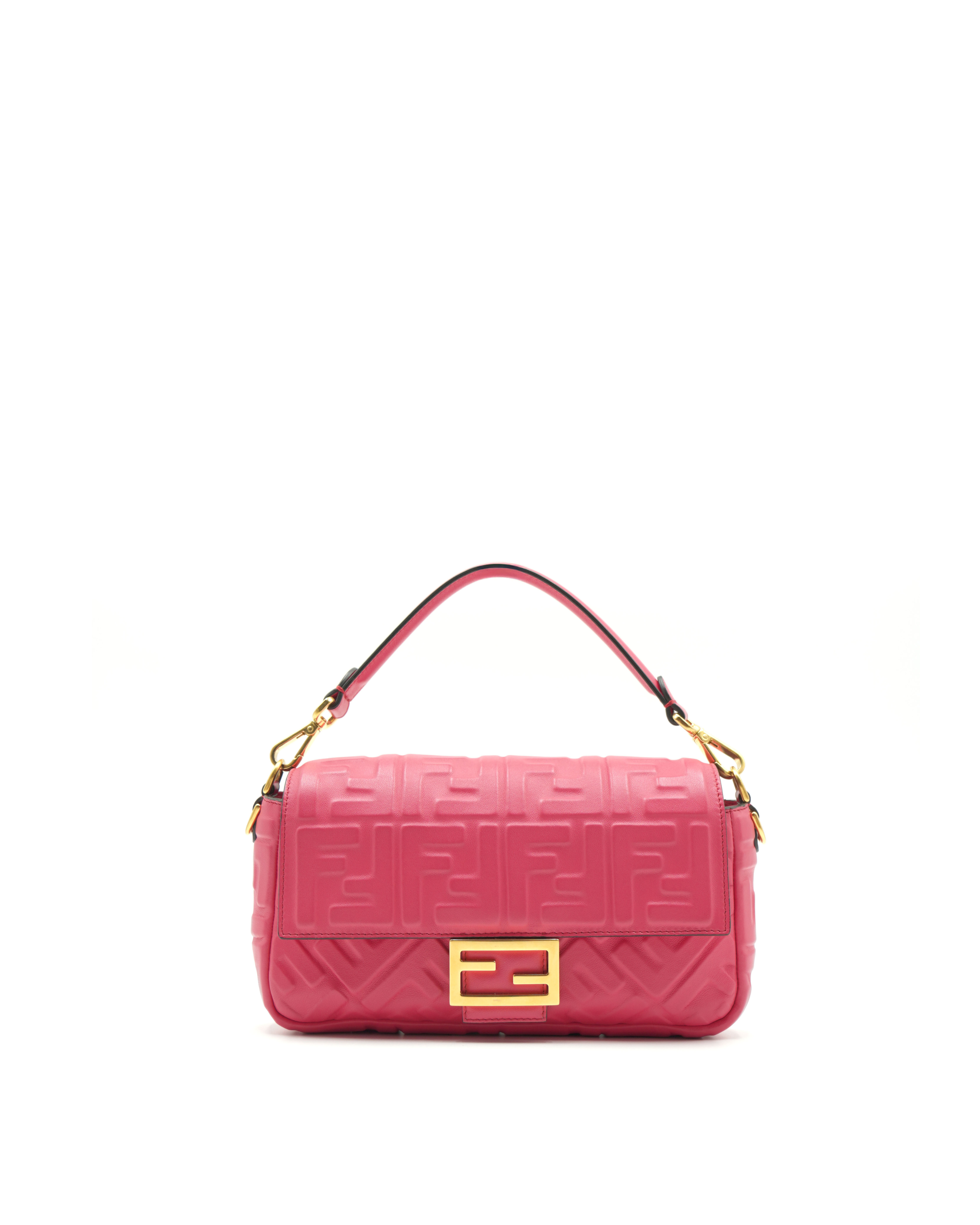 Fendi Borsa Baguette Pelle Fucsia Tracolla - Usato Autentico