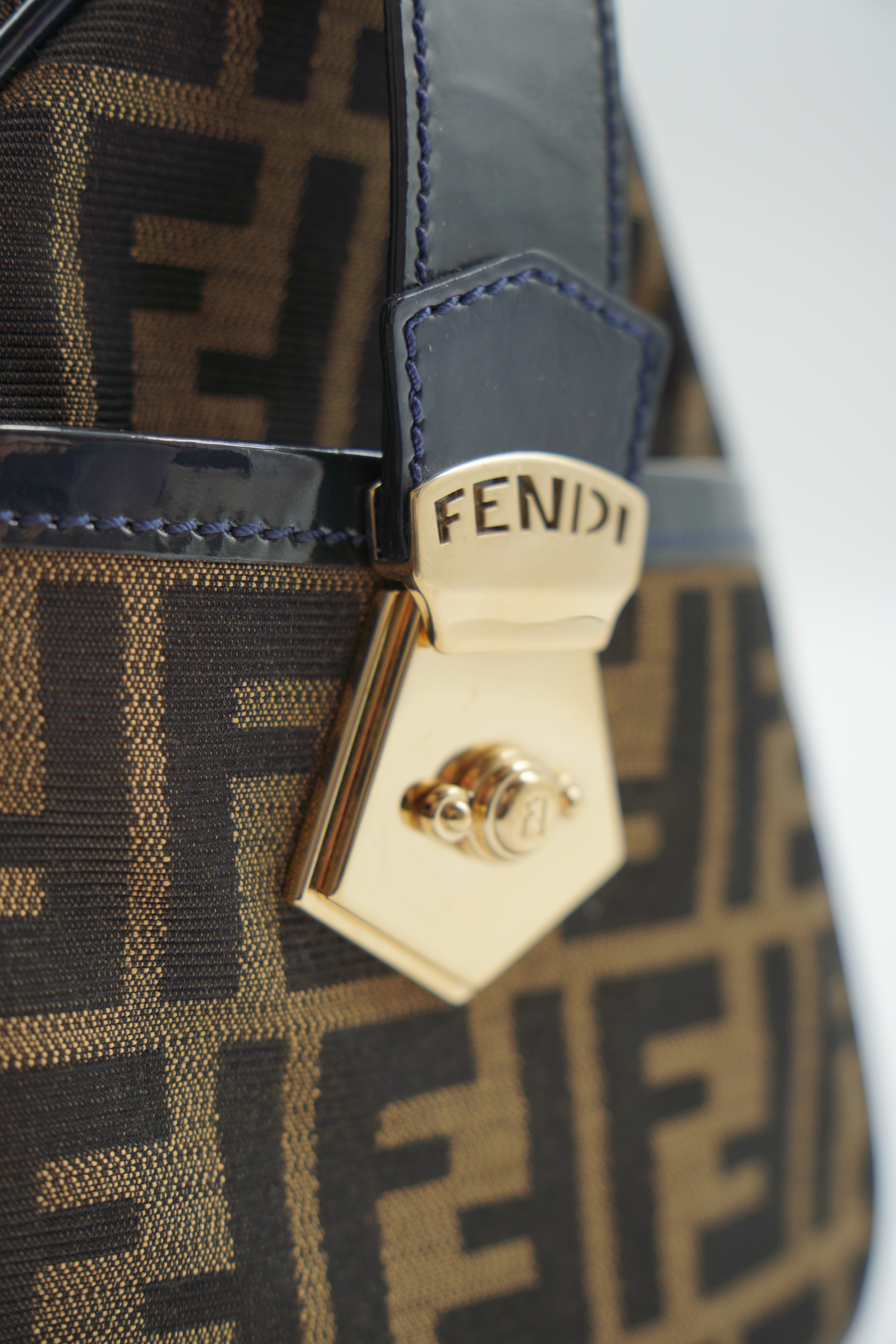 Fendi FF Pumpkin Satchel Bag