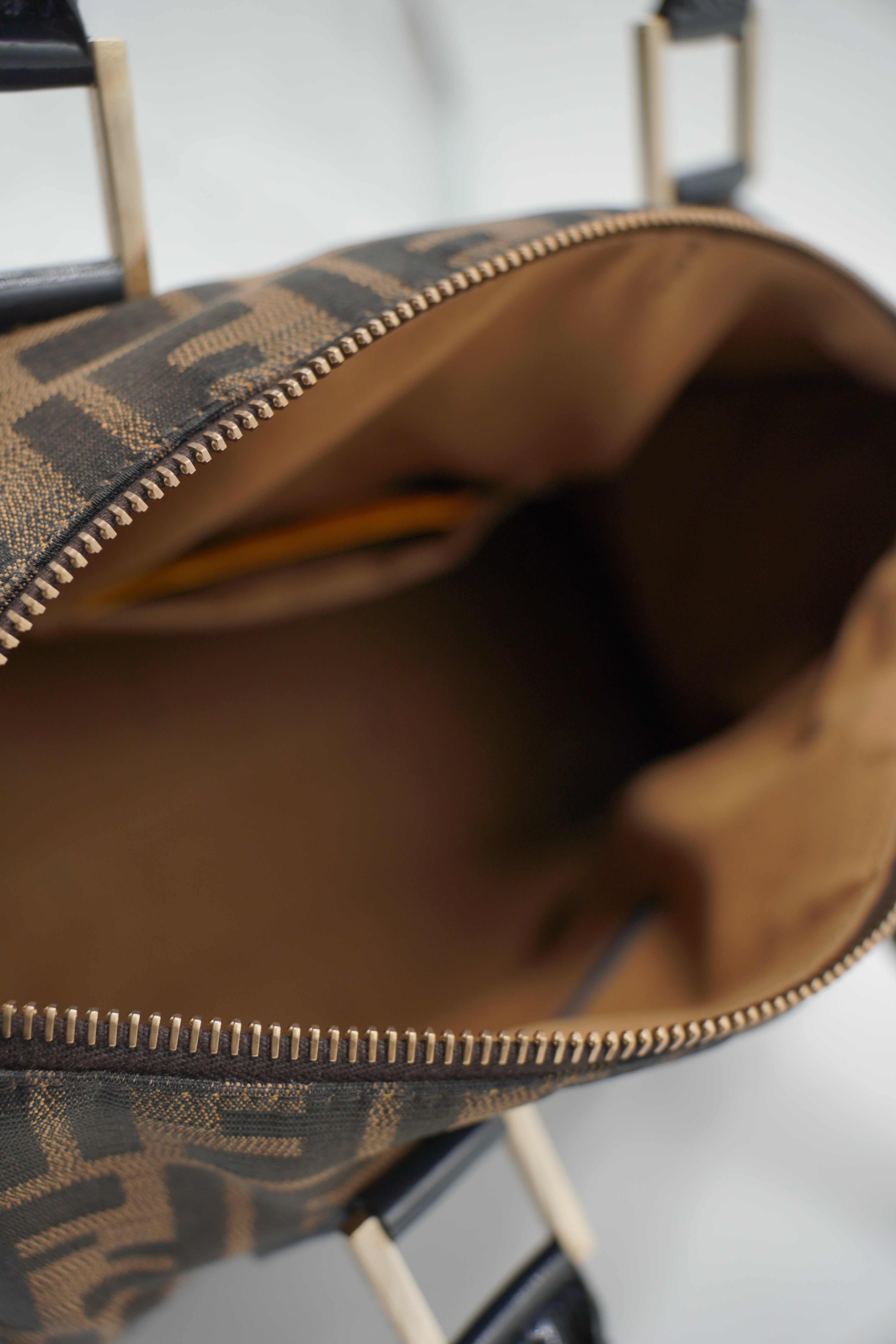 Fendi FF Pumpkin Satchel Bag