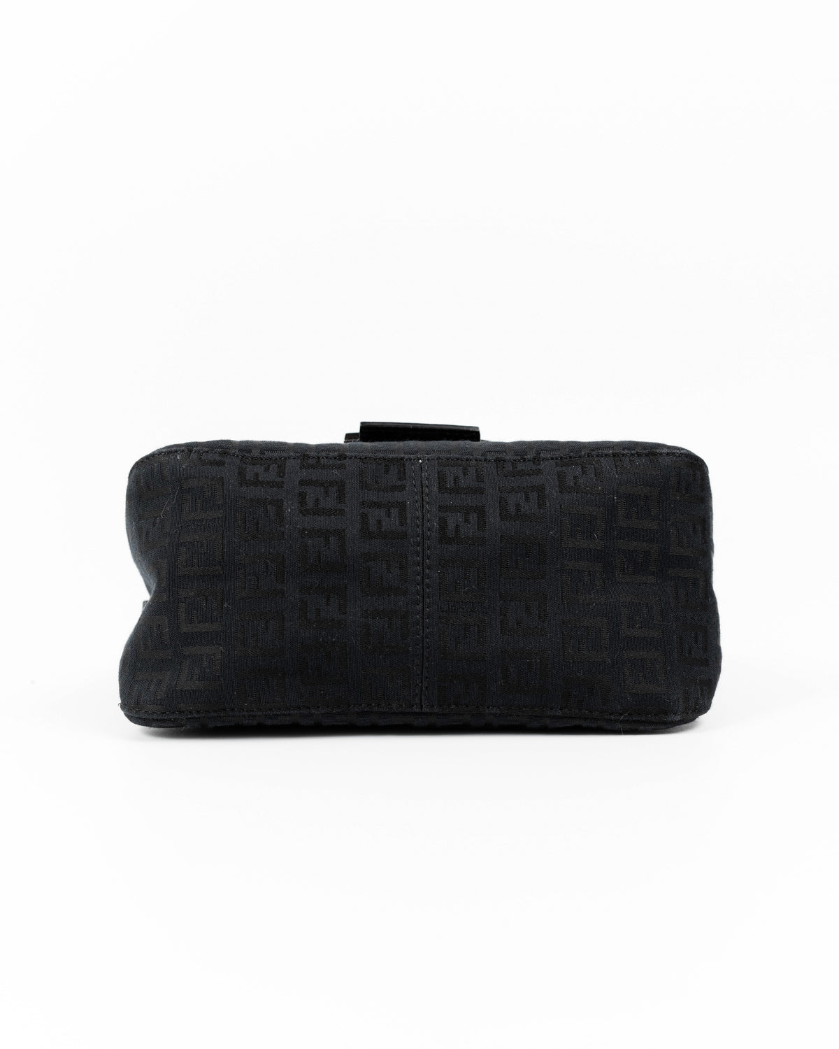Fendi Borsa Mini Mamma Baguette Tela Zucchino Nera second hand certificata - Aurea Luxury Lab