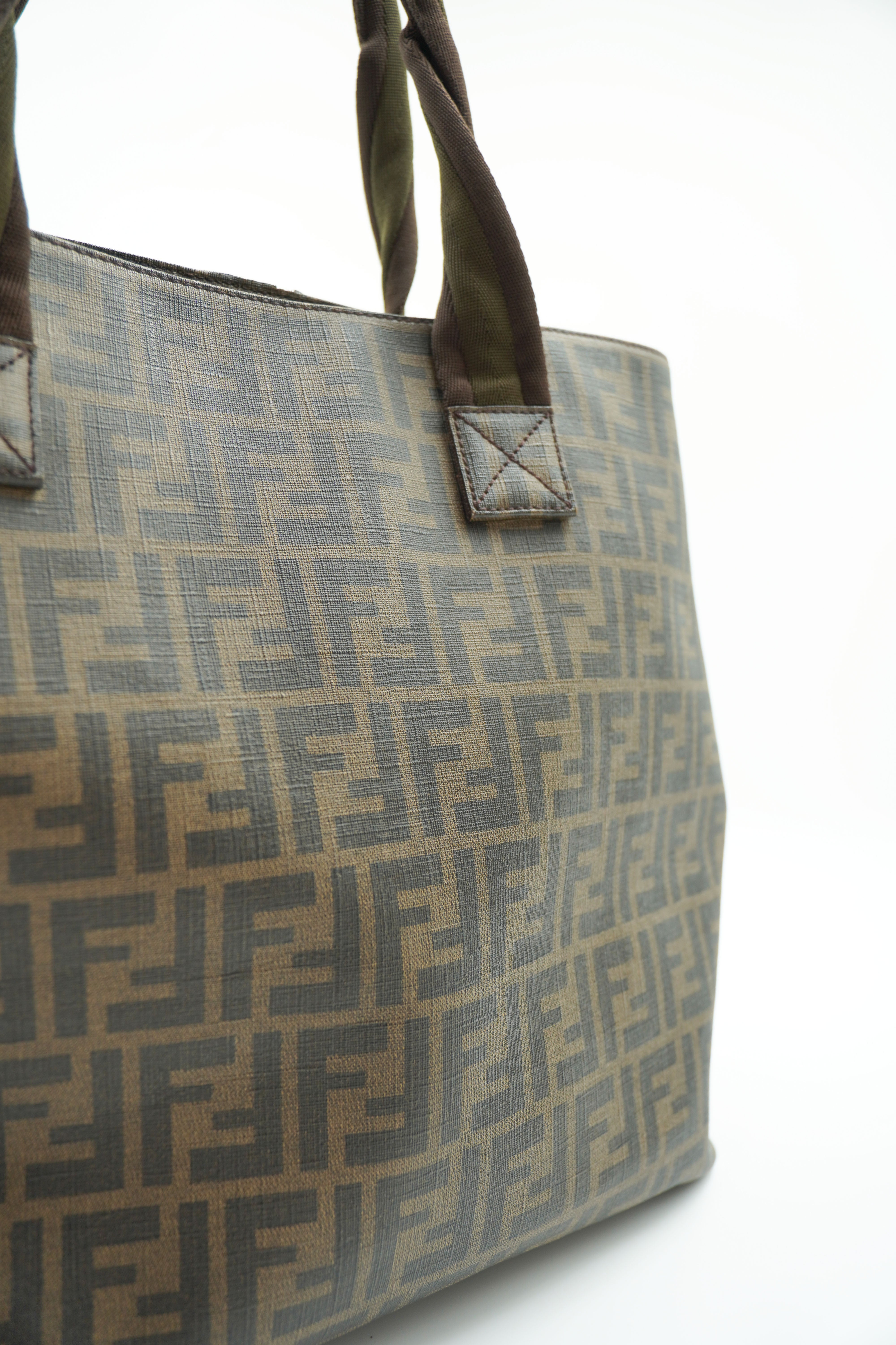 Fendi Tasche Shopper aus Zucca-Canvas FF Grande — Gebraucht Authentisch