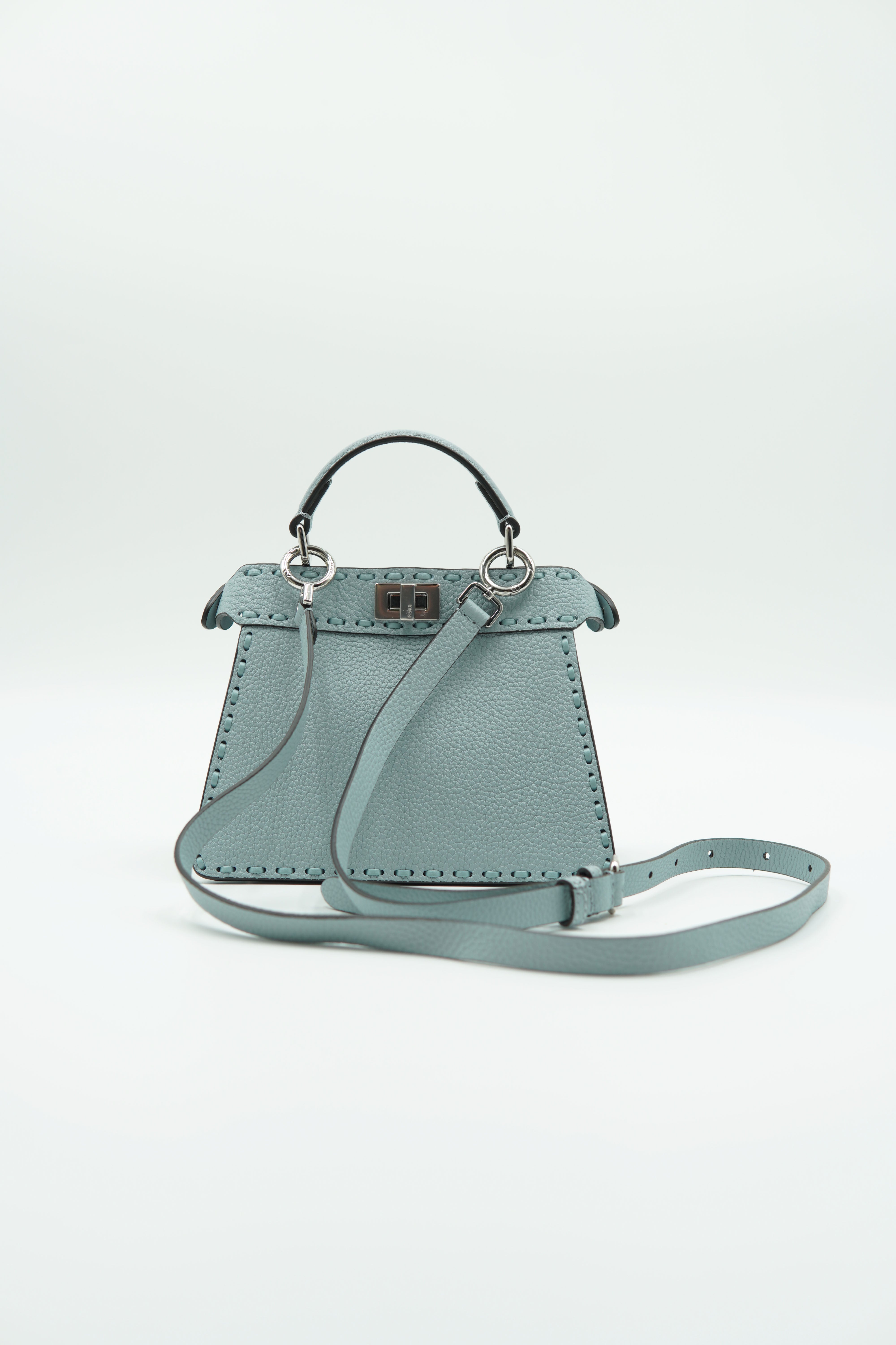 Fendi Borsa Peekaboo ISeeU Selleria Cuoio Romano Petit