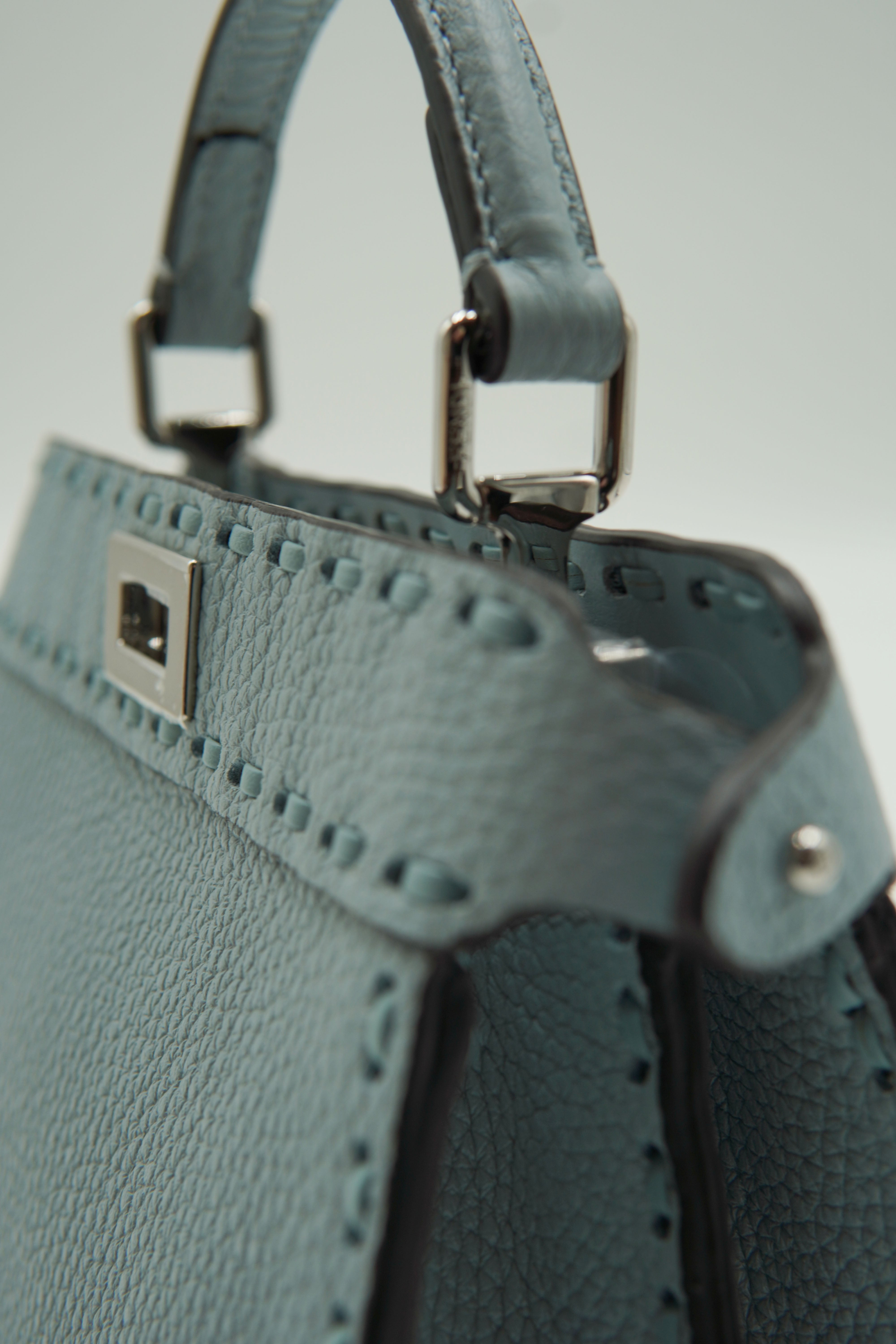 Fendi Borsa Peekaboo ISeeU Selleria Cuoio Romano Petit