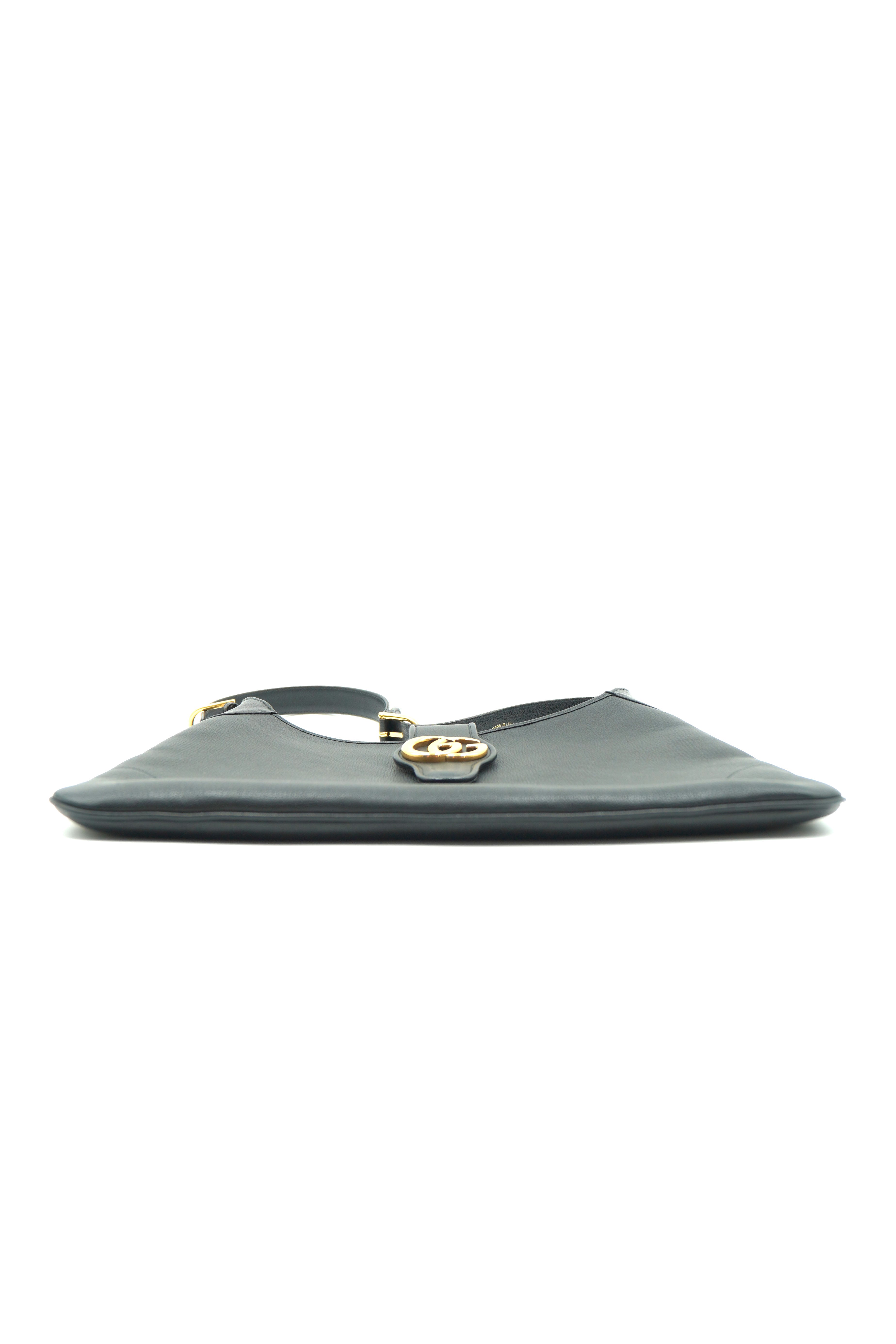 Gucci Tasche Aphrodite Grande aus schwarzem Leder mit Schulterriemen — Gebraucht Authentisch