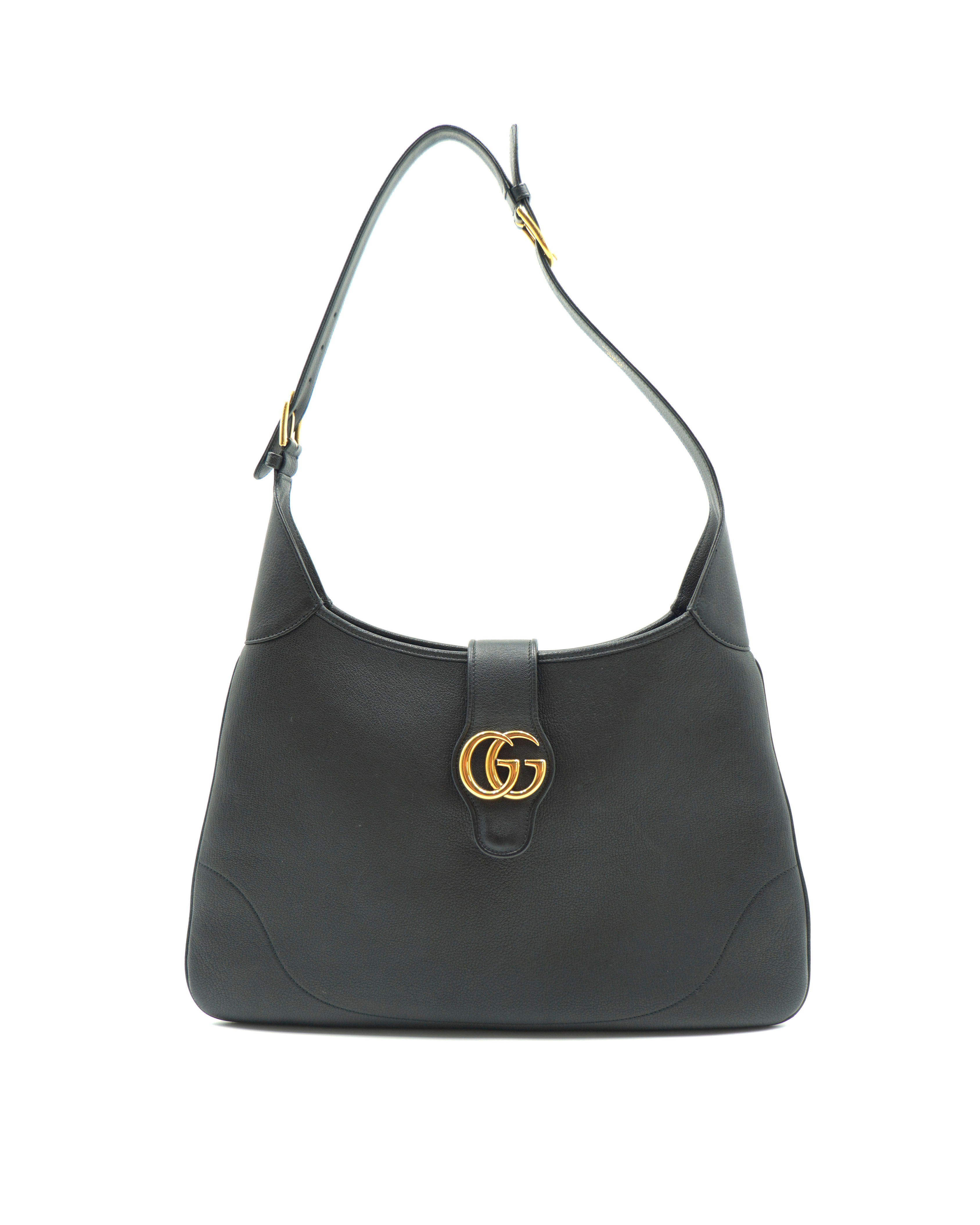 Gucci Borsa Aphrodite Grande Pelle Nera Con Tracolla - Usato Autentico