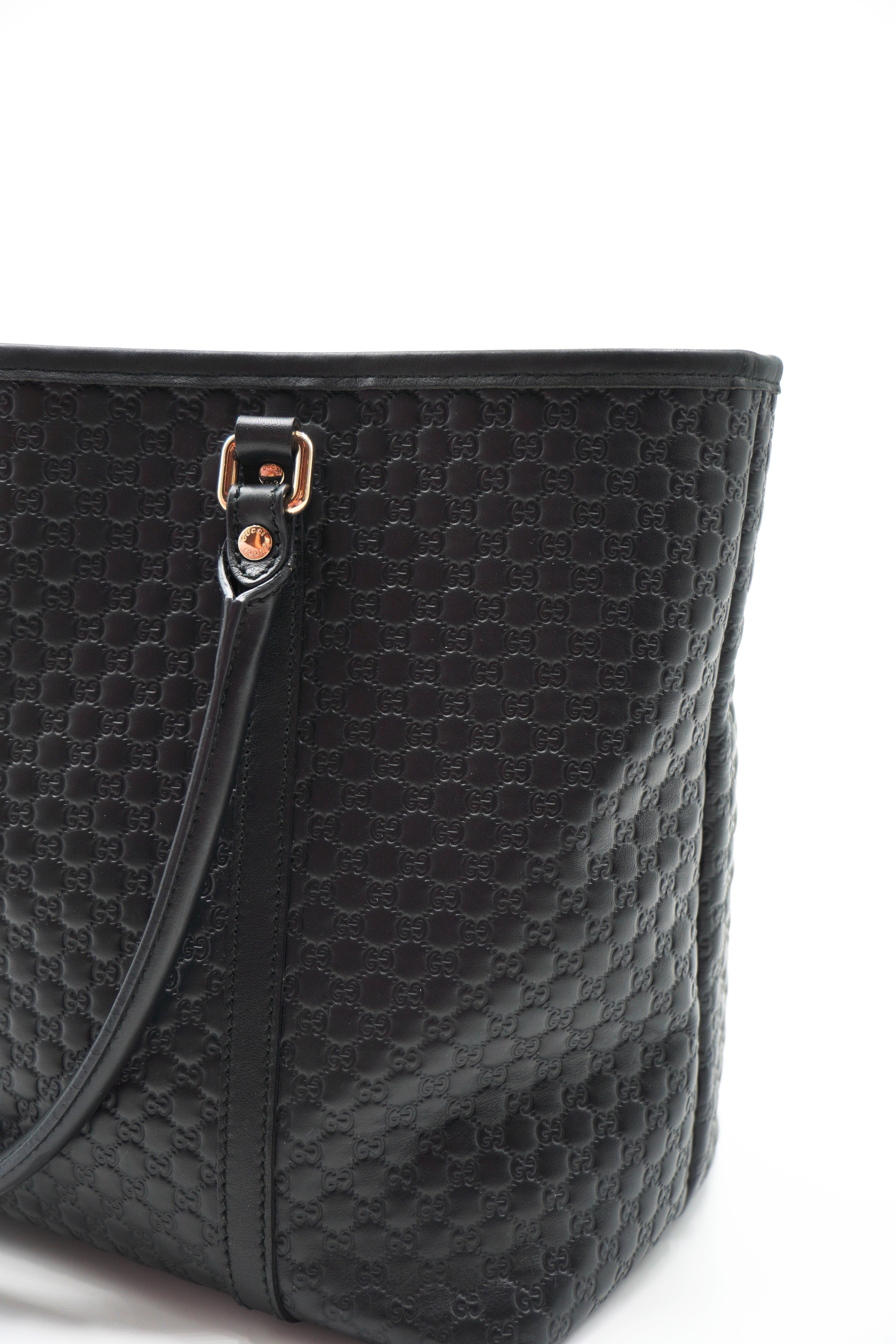 Gucci Microguccissima Black Tote Bag