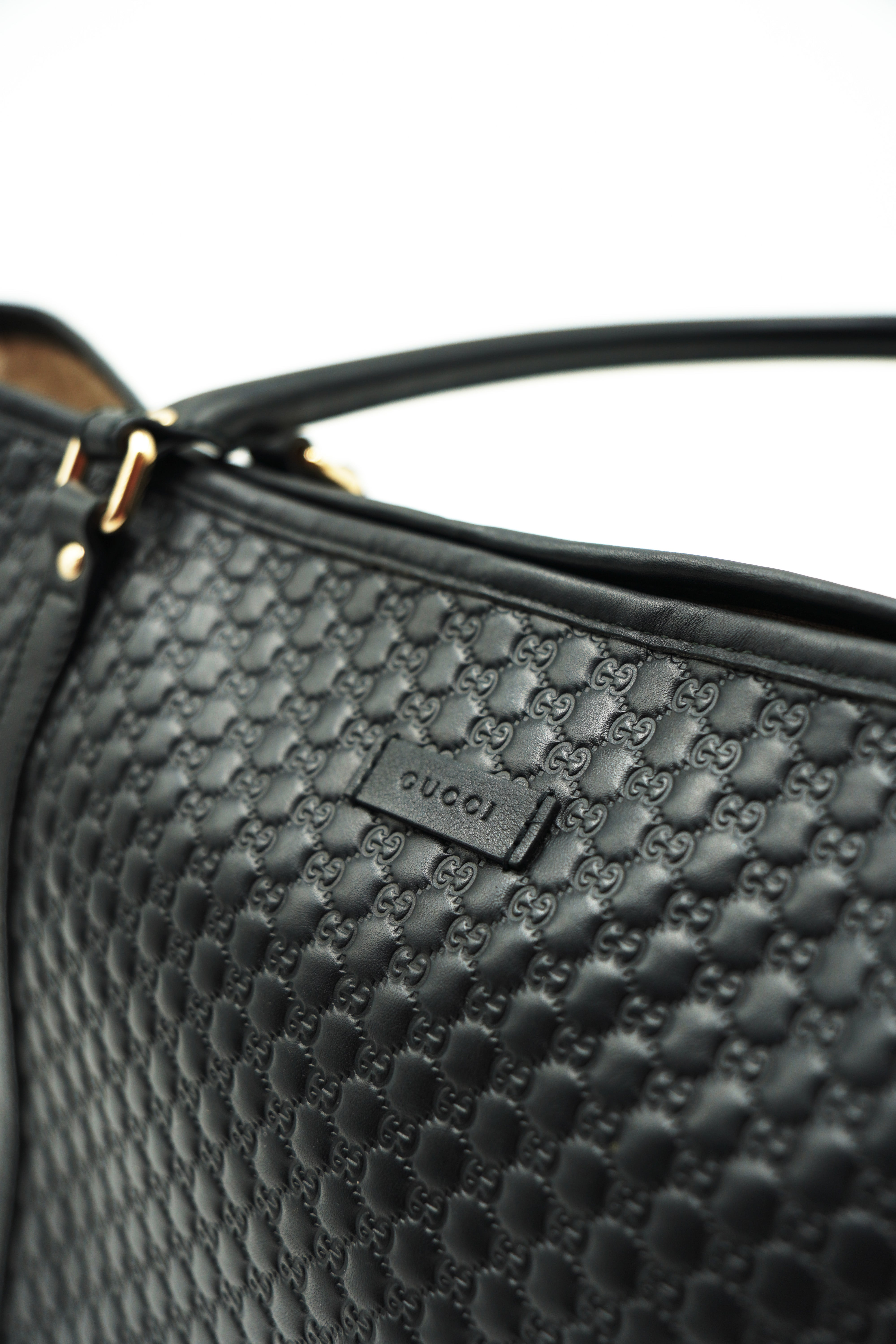 Gucci Microguccissima Black Tote Bag