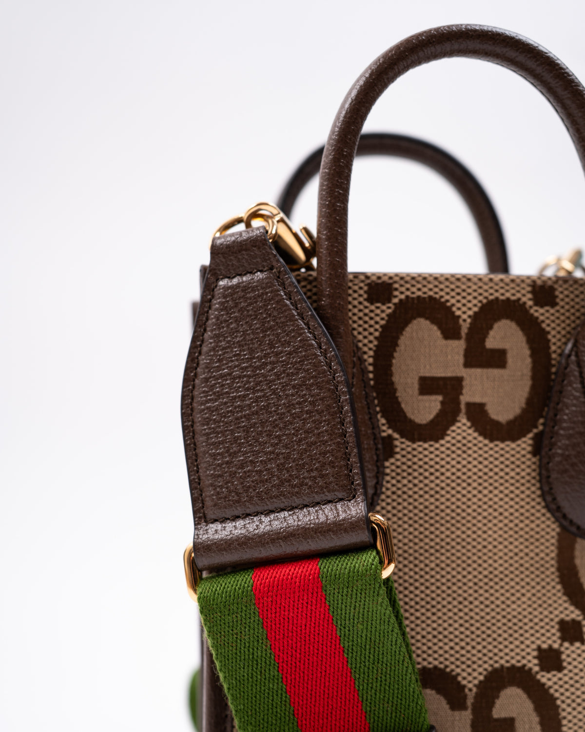 Gucci Borsa Jumbo GG Mini Tote Verticale Tela GG Marrone come nuova certificata - Aurea Luxury Lab