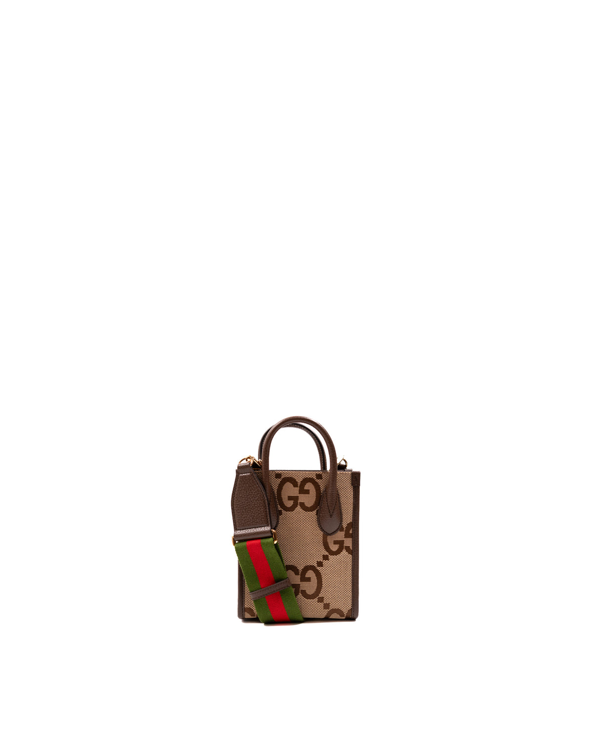 Gucci Borsa Jumbo GG Mini Tote Verticale Tela GG Marrone usata autentica - Aurea Luxury Lab