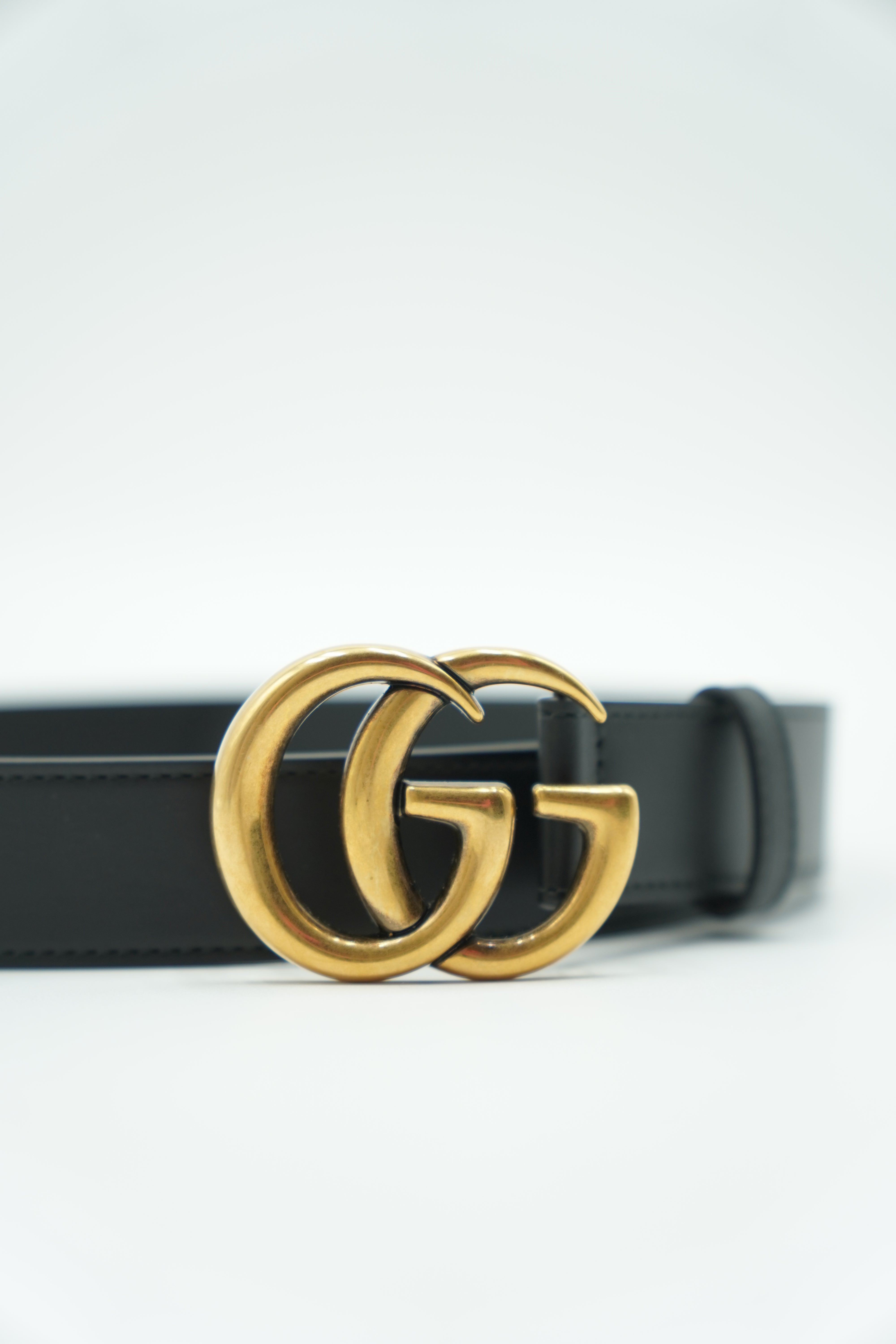 Gucci Cintura Marmont GG sottile  nera