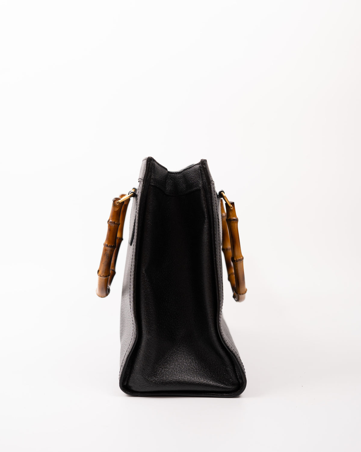 Gucci Borsa Diana Bamboo Media Pelle Martellata Nera borsa usata autentica - Aurea Luxury Lab