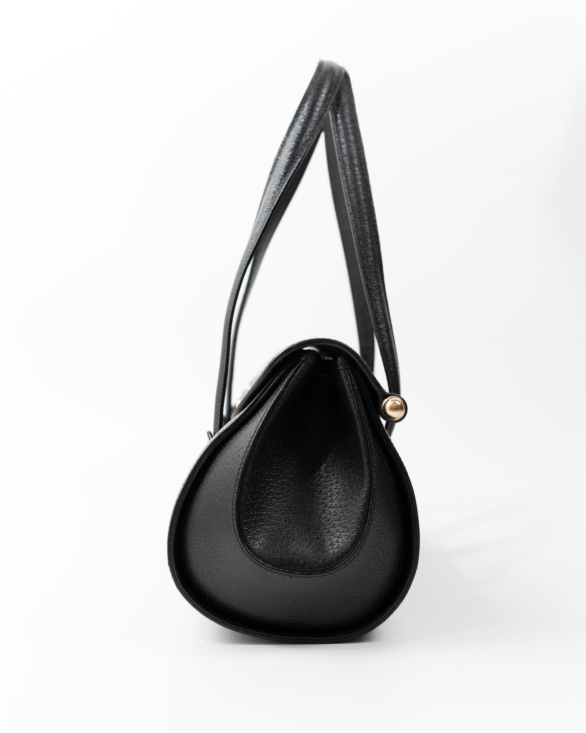 Gucci Borsa Bamboo Bullet Pelle Martellata Nera second hand certificata - Aurea Luxury Lab