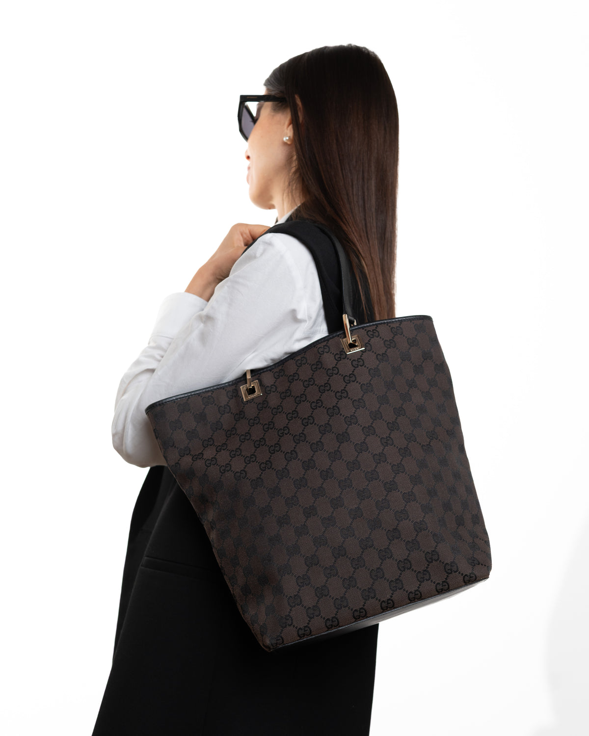 Gucci Borsa Tote Tela GG Marrone pre-owned certificata - Aurea Luxury Lab