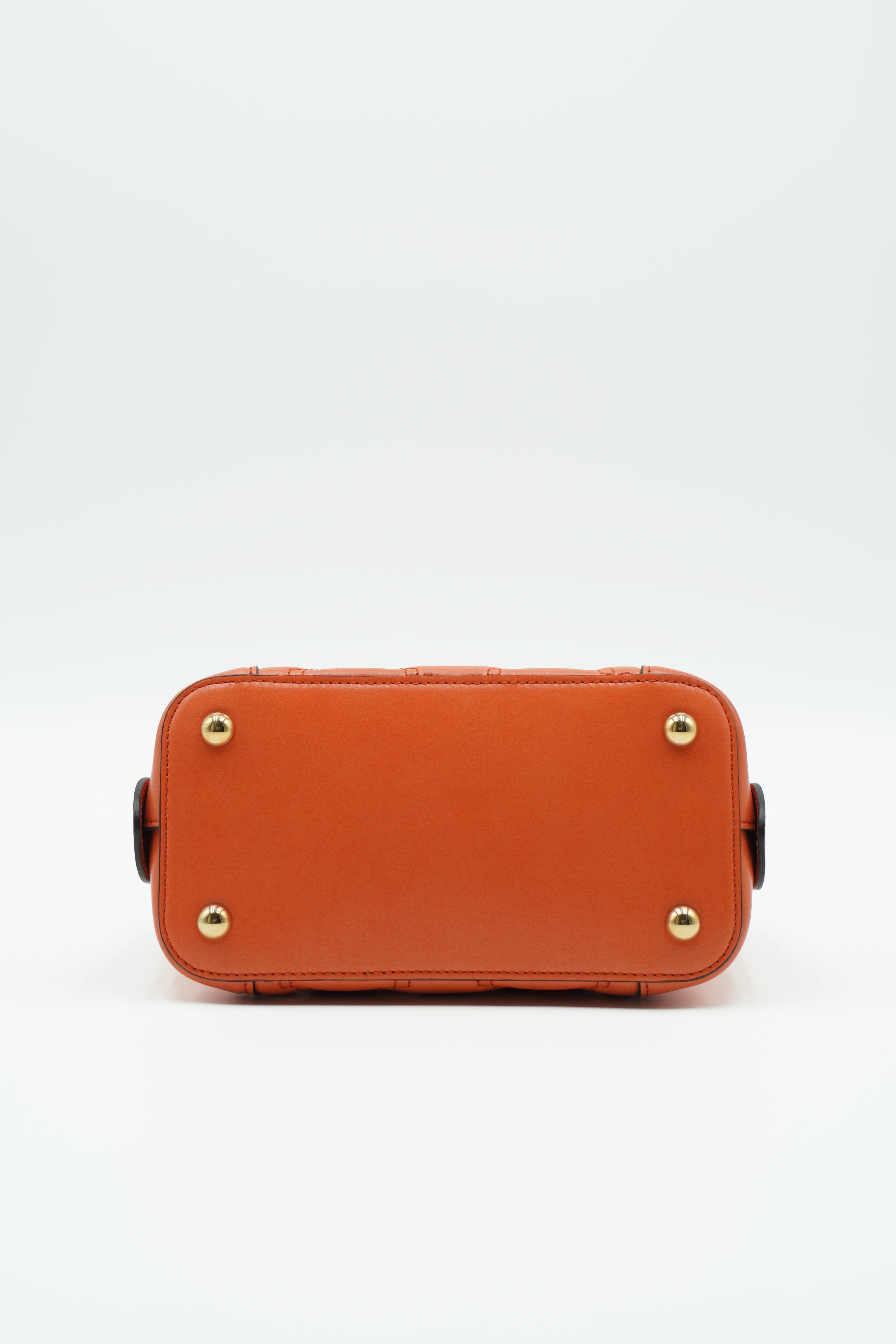 Gucci Borsa GG Matelassè Piccola In Pelle Arancione