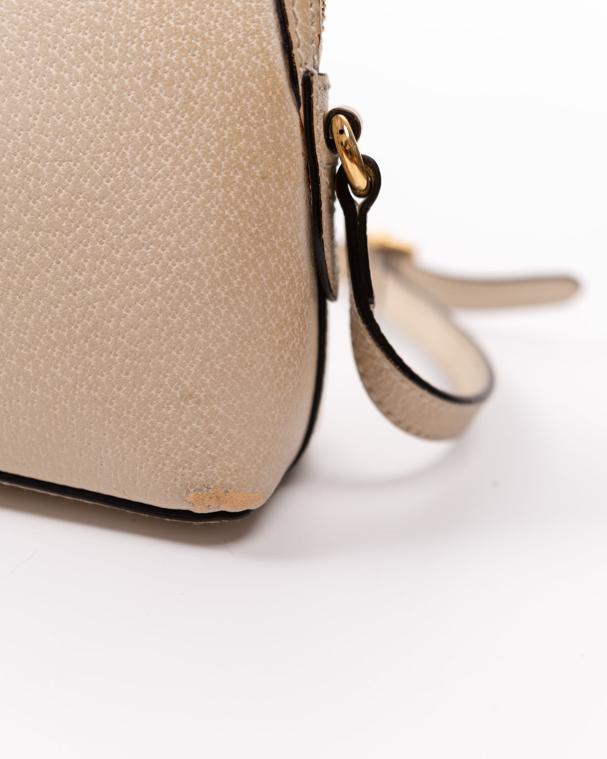 Gucci Sac Ophidia Small Cuir Blanc Toile bleue et rouge — Pre-owned Authentique