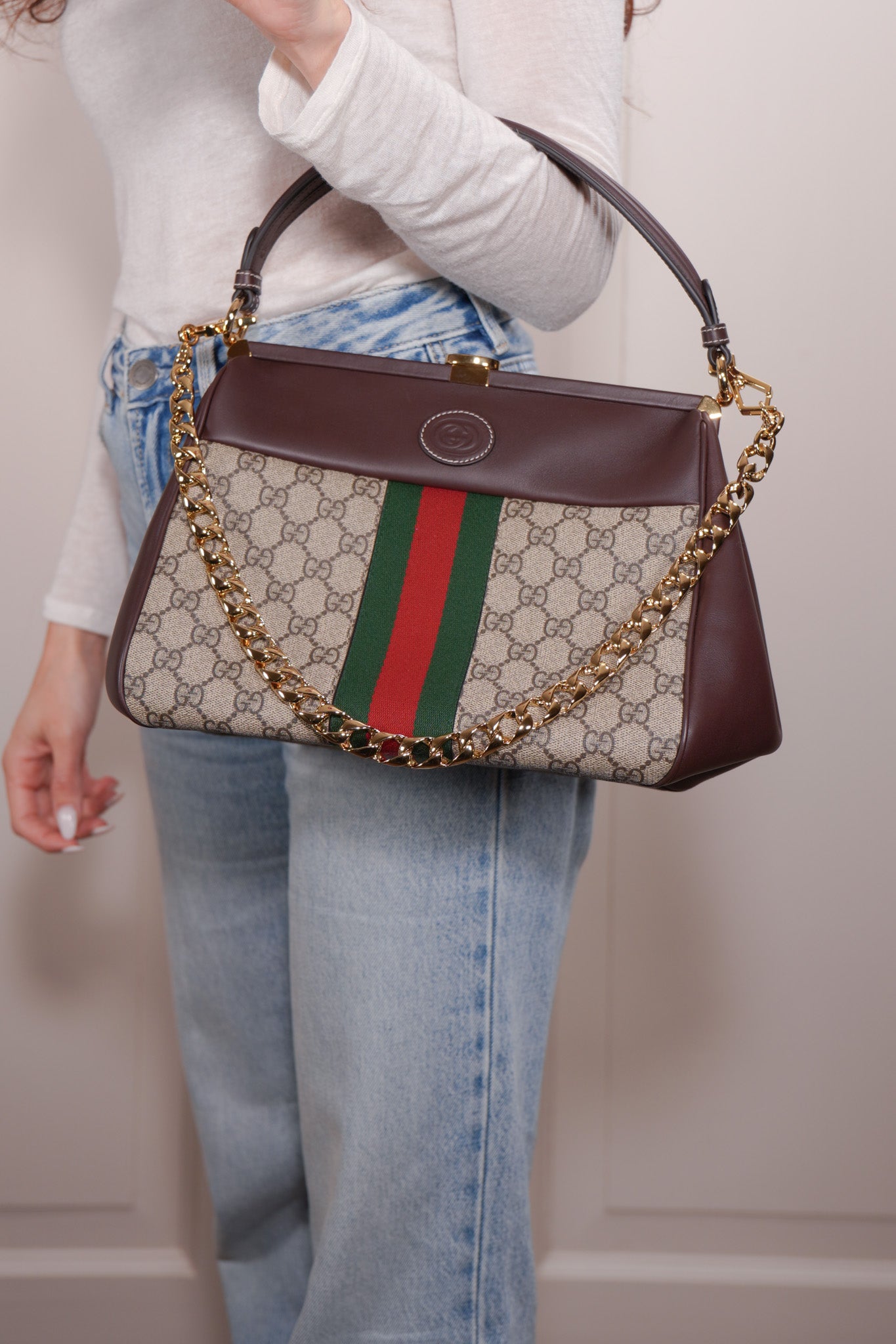 Gucci Ophidia Virgo Supreme Bag - Authentic Used