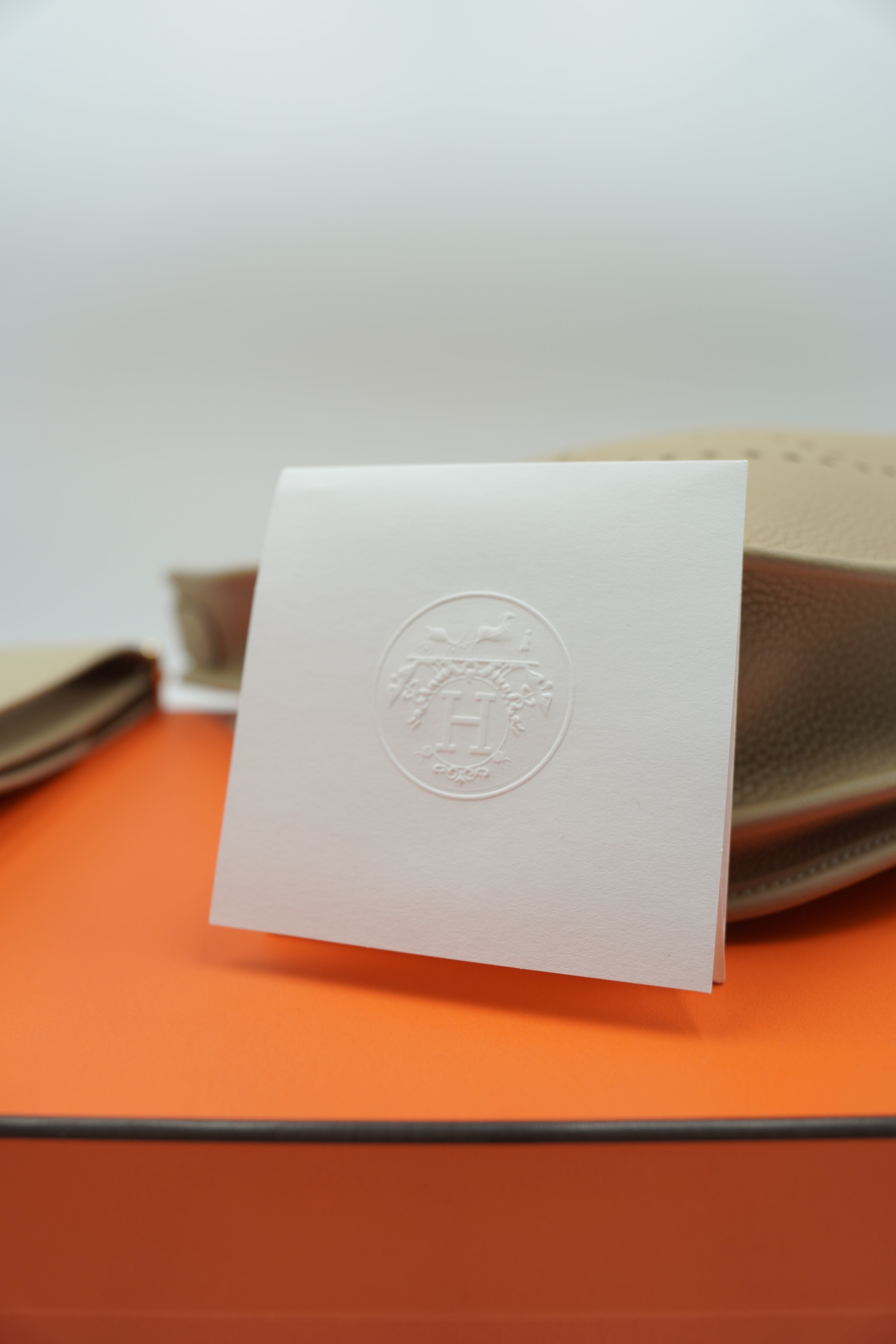 Bolso Hermès Evelyn de 29 cm, piel Clemence color beige