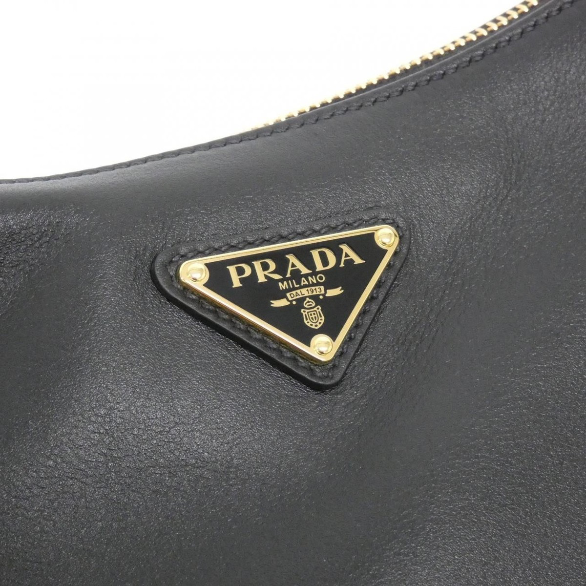 Prada Borsa Aimée Large Pelle Nera pre-owned certificata - Aurea Luxury Lab