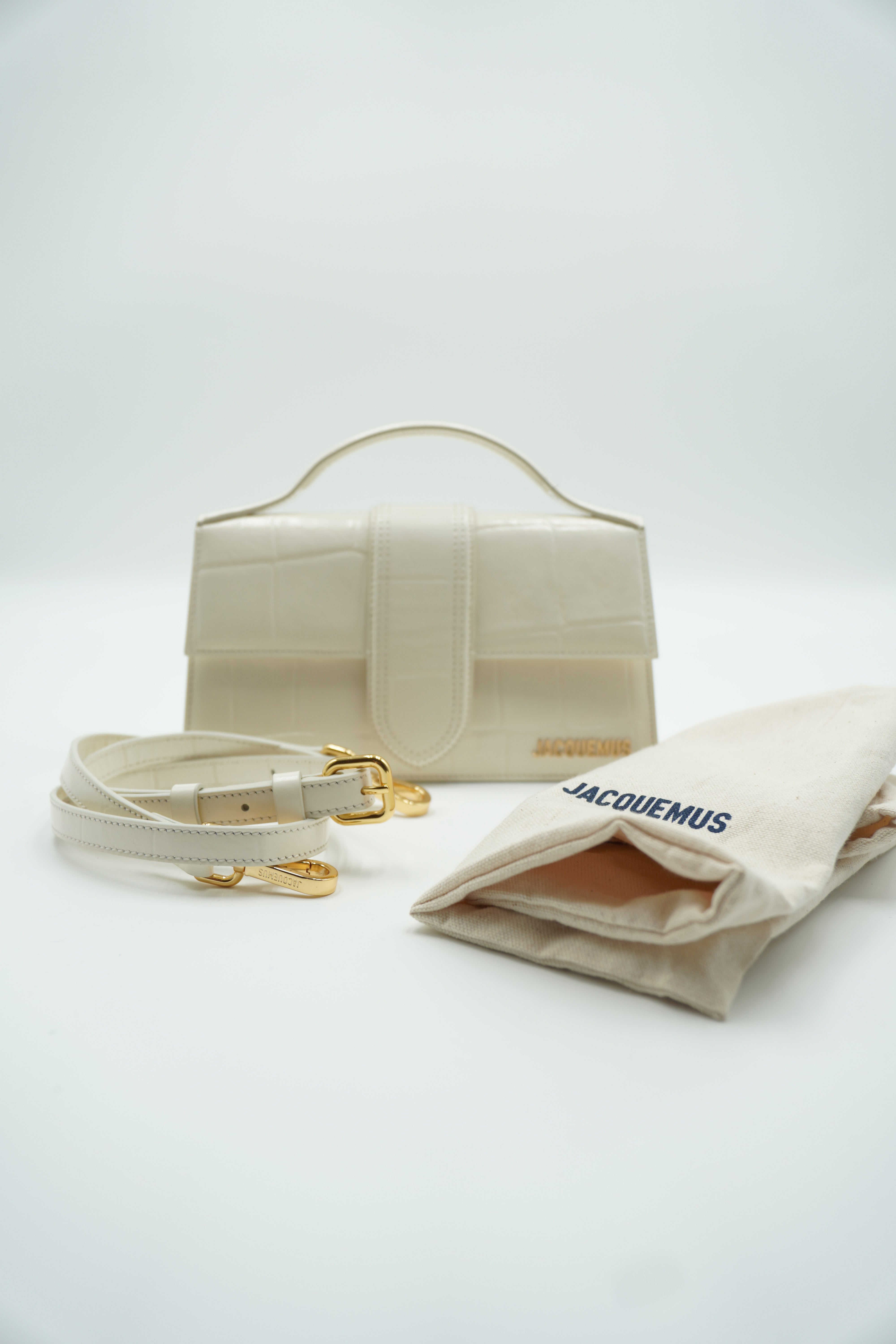 Jacquemus The Big Child Bag in White Coconut