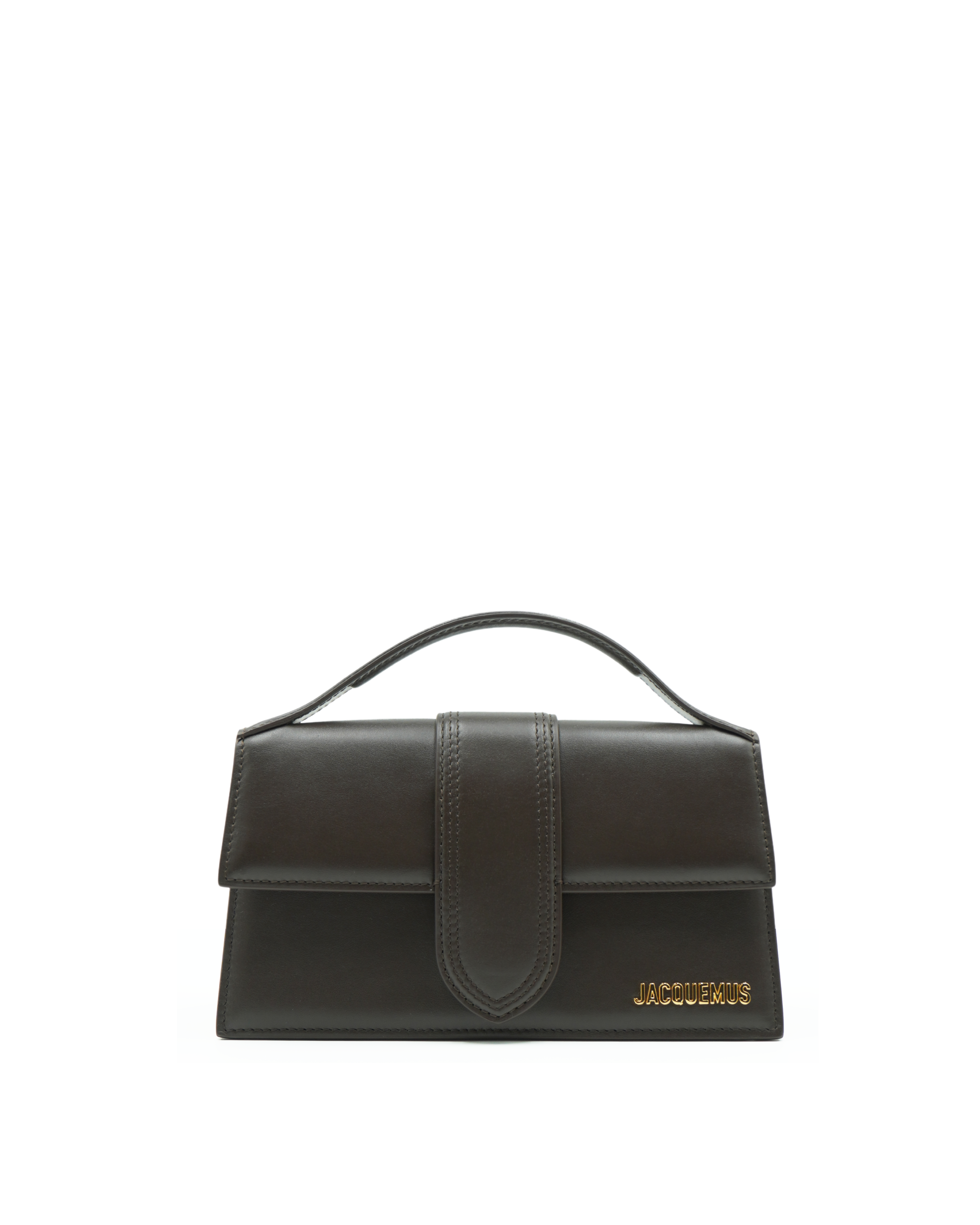 Jacquemus Borsa Il Grande Bambino in pelle marrone cioccolato