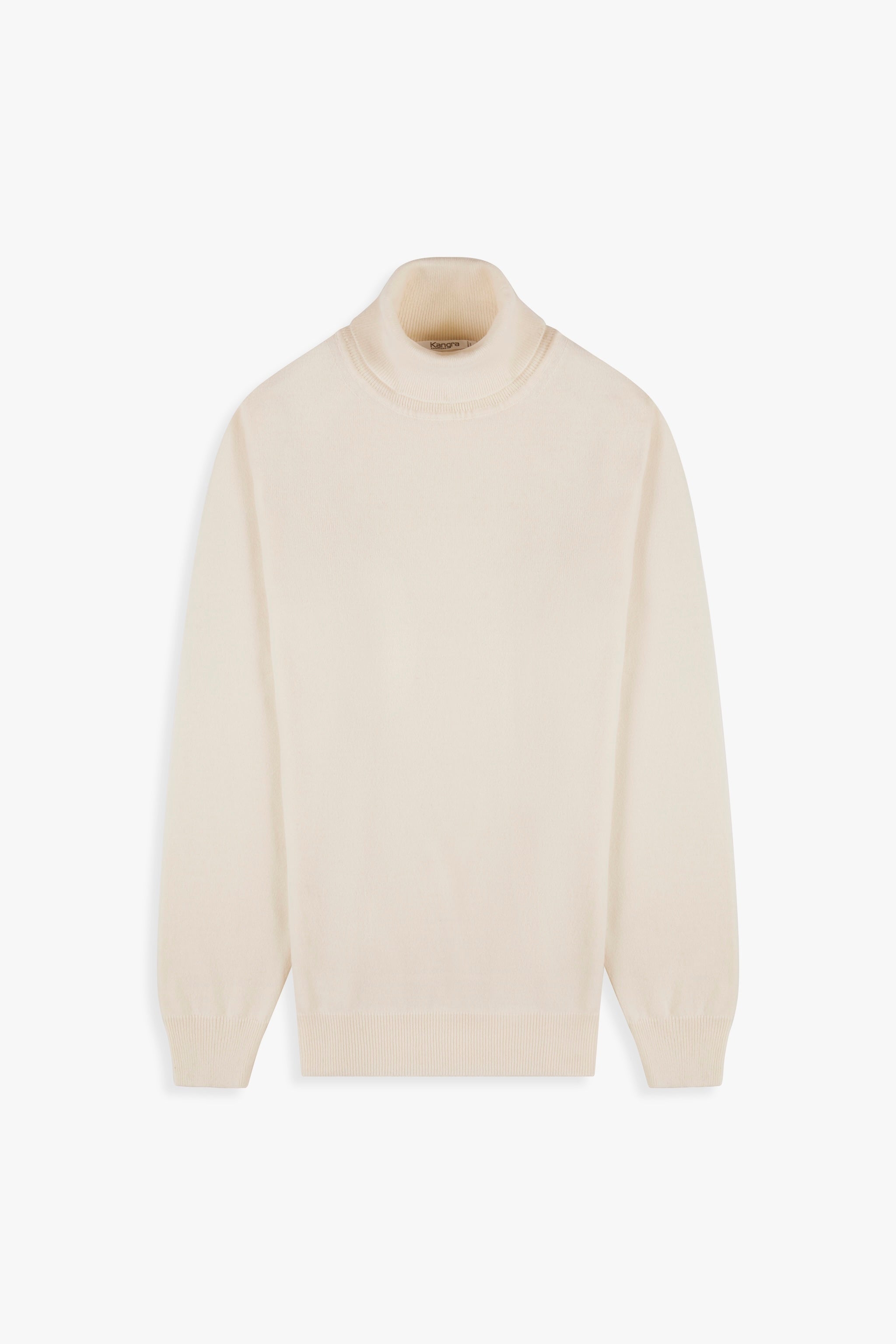 Kangra Men's Basic Shaved Turtleneck 100% Cashmere